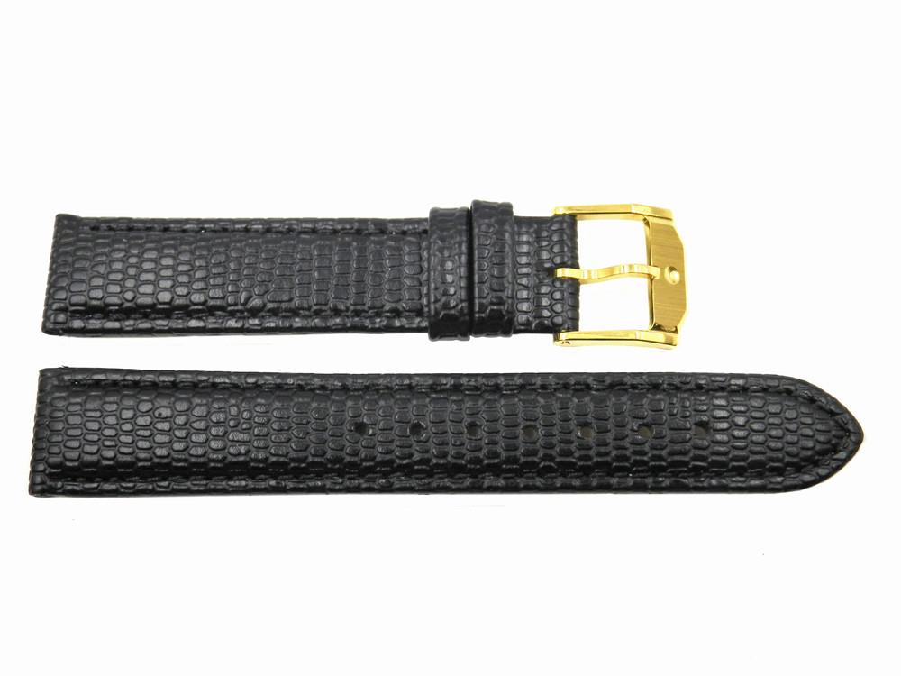 Genuine Movado Black Lizard Grain 15mm Short Watch Strap | Total Watch ...