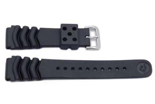 Seiko Genuine Black Rubber Diver's 22mm Watch Strap | Total Watch Repair -  4D41JZ