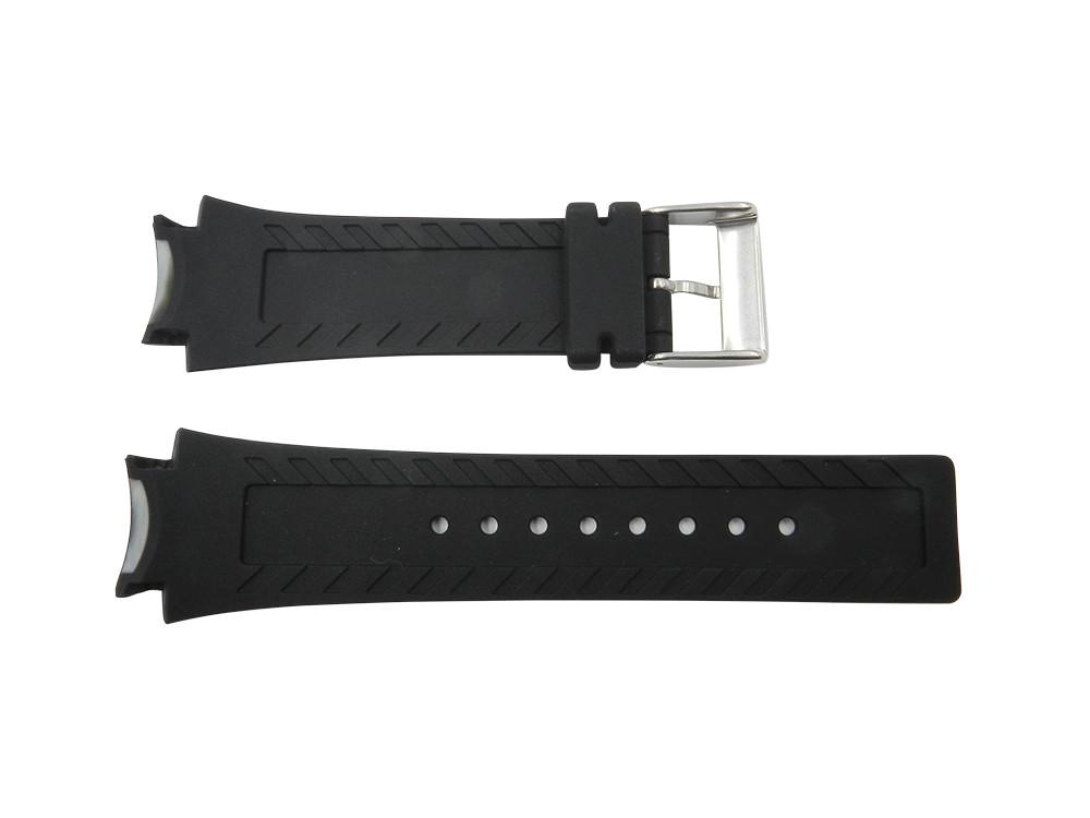 Kenneth Cole 30mm x 20mm Black Rubber Integrated Watch Strap | Total ...