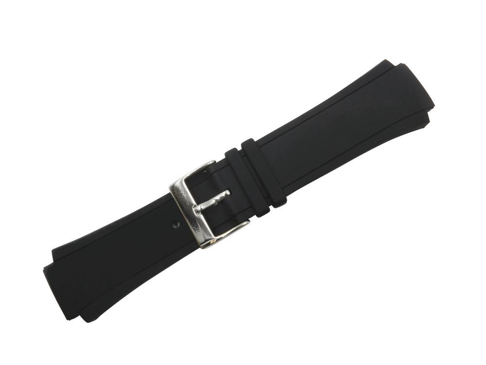 Kenneth Cole 30mm x 20mm Black Rubber Integrated Watch Strap | Total ...