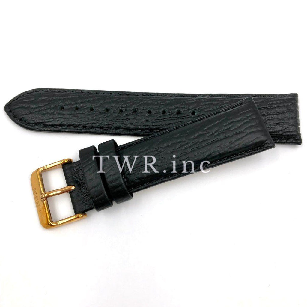 Seiko 22mm SSC448 Black Leather Watch Band Strap with Pins – Total ...