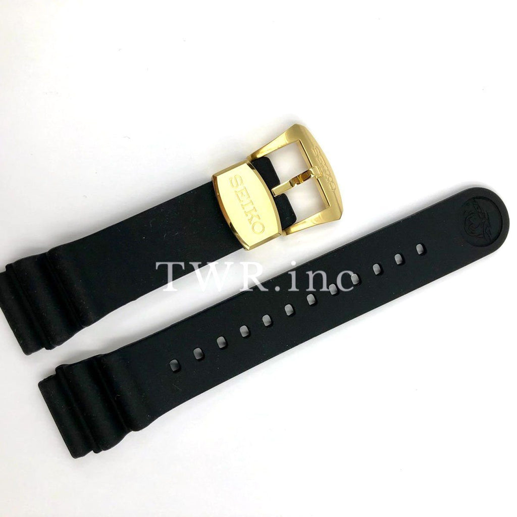 Seiko 22MM SRPC44 Rubber Watch Band Black Diver – Total Watch Repair