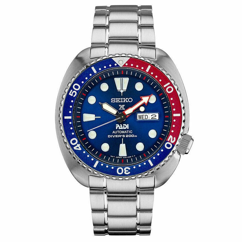 Seiko Padi Automatic Prospex Pepsi Turtle Divers 200M Men's Watch SRPA –  Total Watch Repair