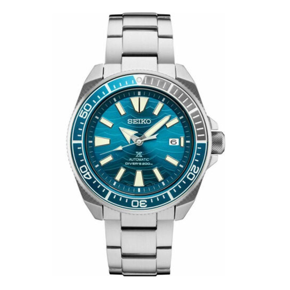 Seiko Automatic Prospex Samurai Blue Wave Divers 200M Men's Watch SRPD –  Total Watch Repair