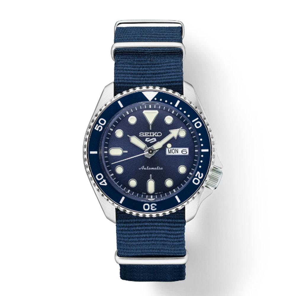Seiko 5 Automatic Blue Dial Nylon Strap Men's Watch SRPD87 – Total Watch  Repair