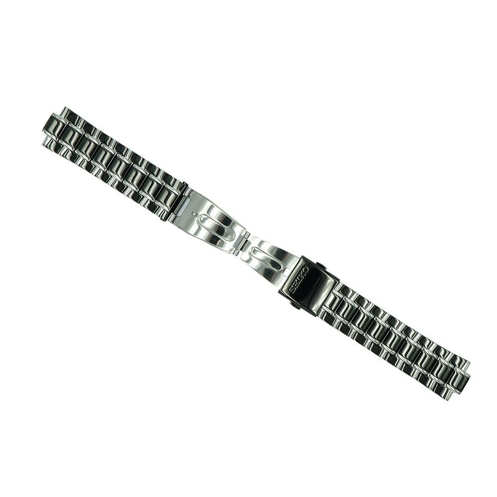 Seiko Black and Stainless Steel 22mm Watch Bracelet – Total Watch Repair