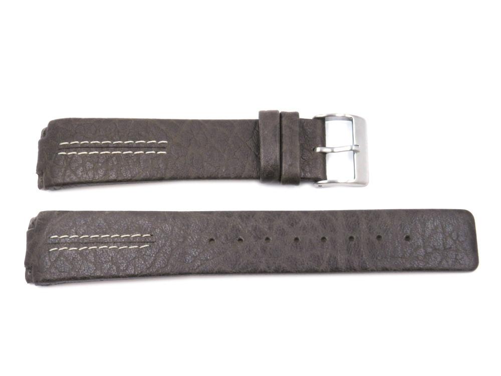 Skagen Style Brown Leather Textured 20mm - 433LSLB | 433LSLC | 433LGL1 ...