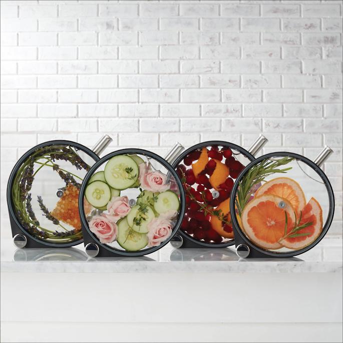 frontgate porthole infuser infusion for spirits vodka, gin, rum, whisky, tequila