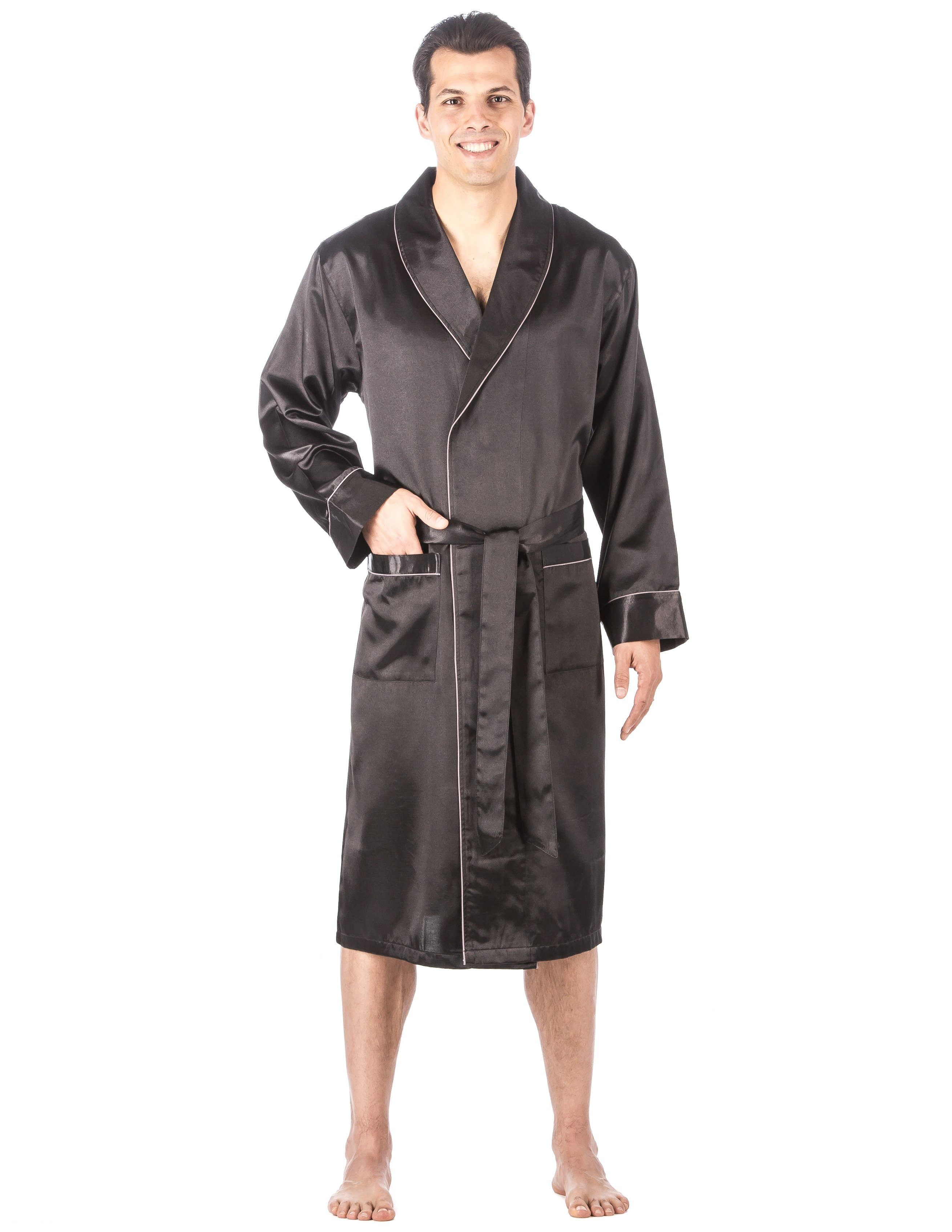 Noble Mount Men's Premium Satin Robe