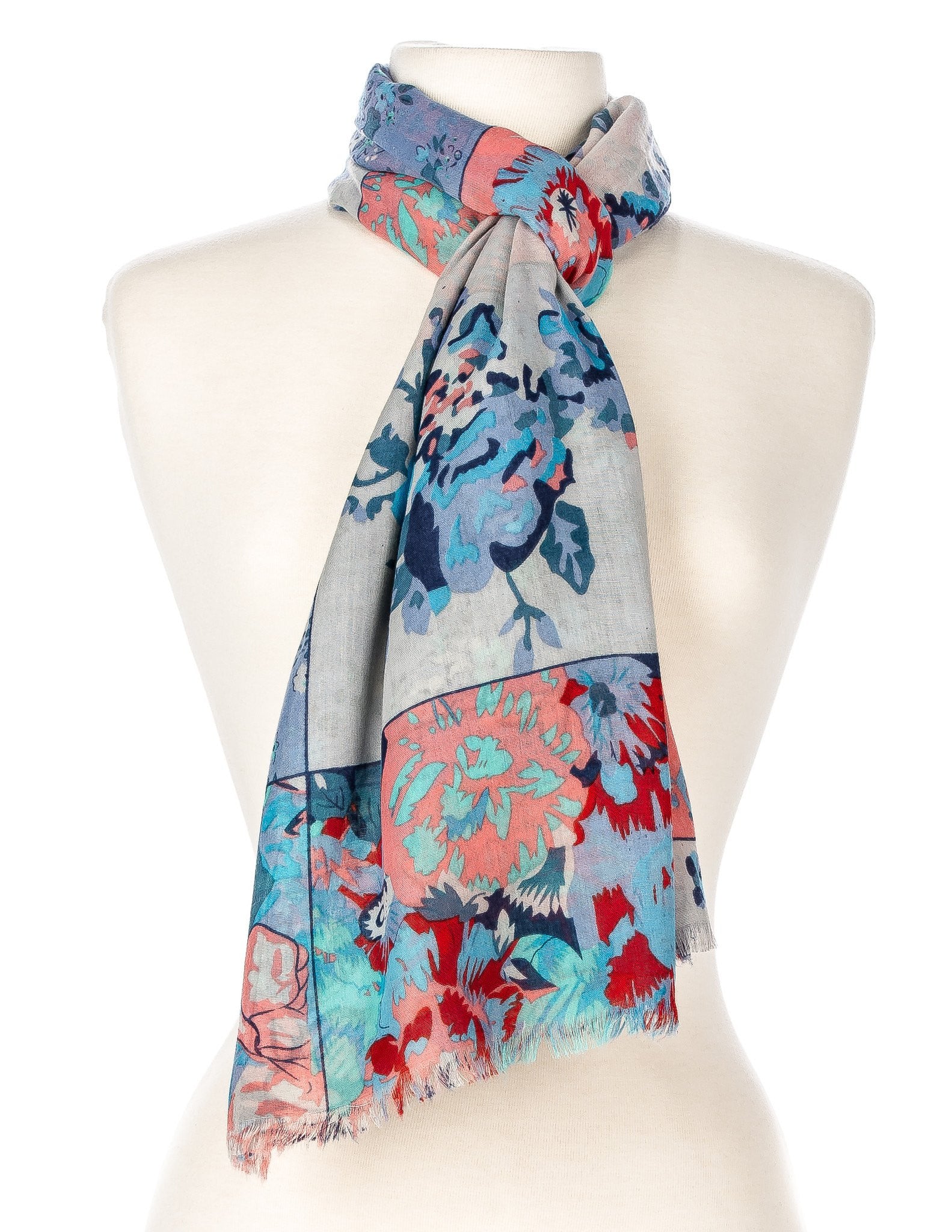 Noble Mount Women's Floral Spring Scarf