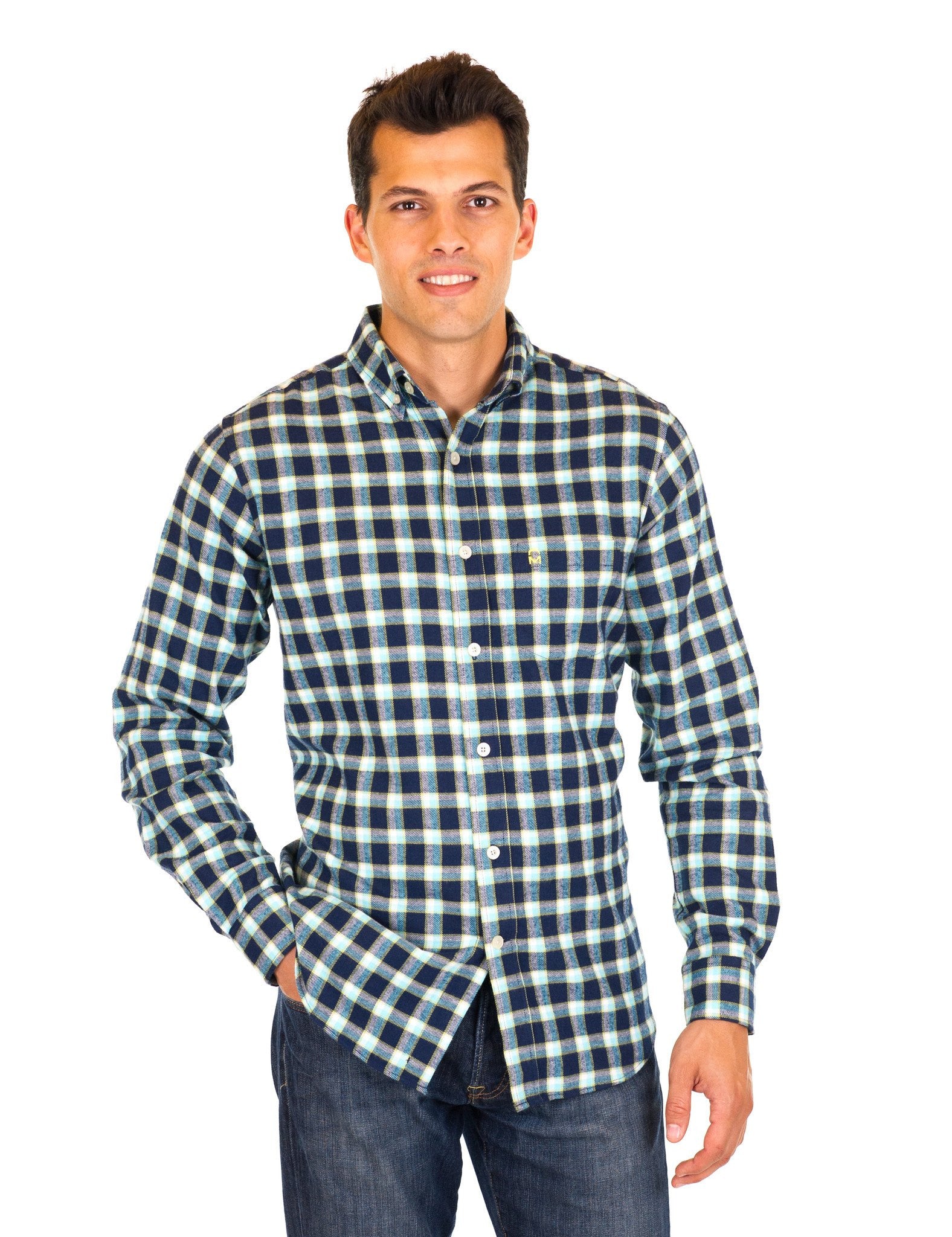 Mens 100% Cotton Flannel Shirt - Regular Fit – Noble Mount