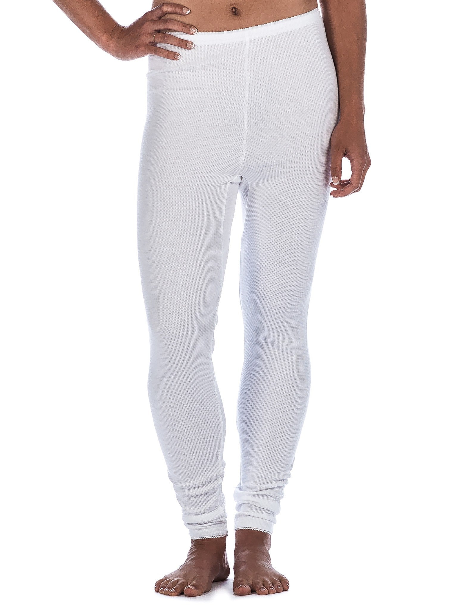 Noble Mount Womens Waffle Knit Thermal Long Johns 