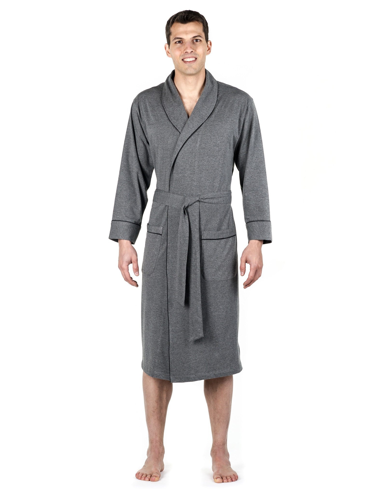 Men's Premium Knit Jersey Robe Noble Mount