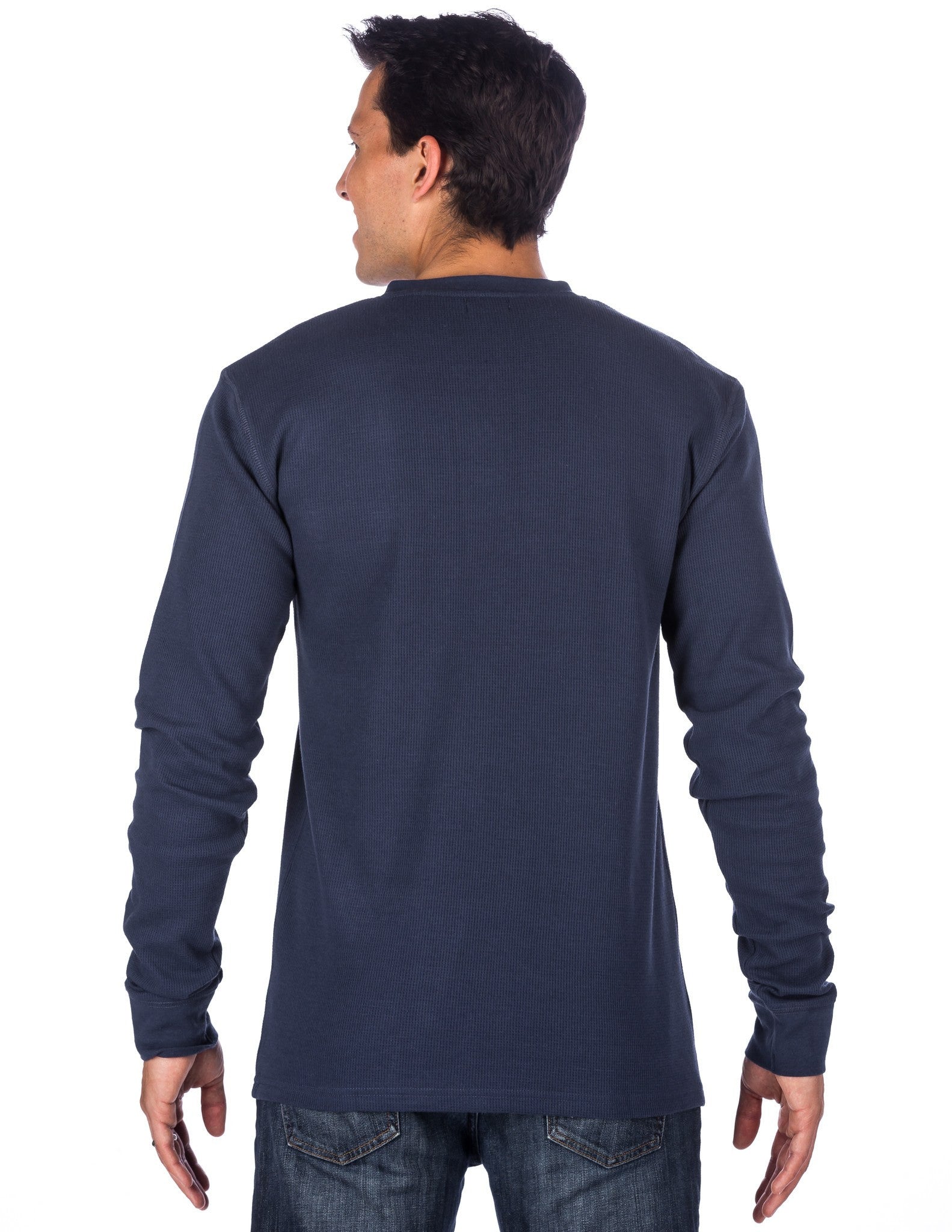 Noble Mount Men's Thermal Henley Long Sleeve Shirts