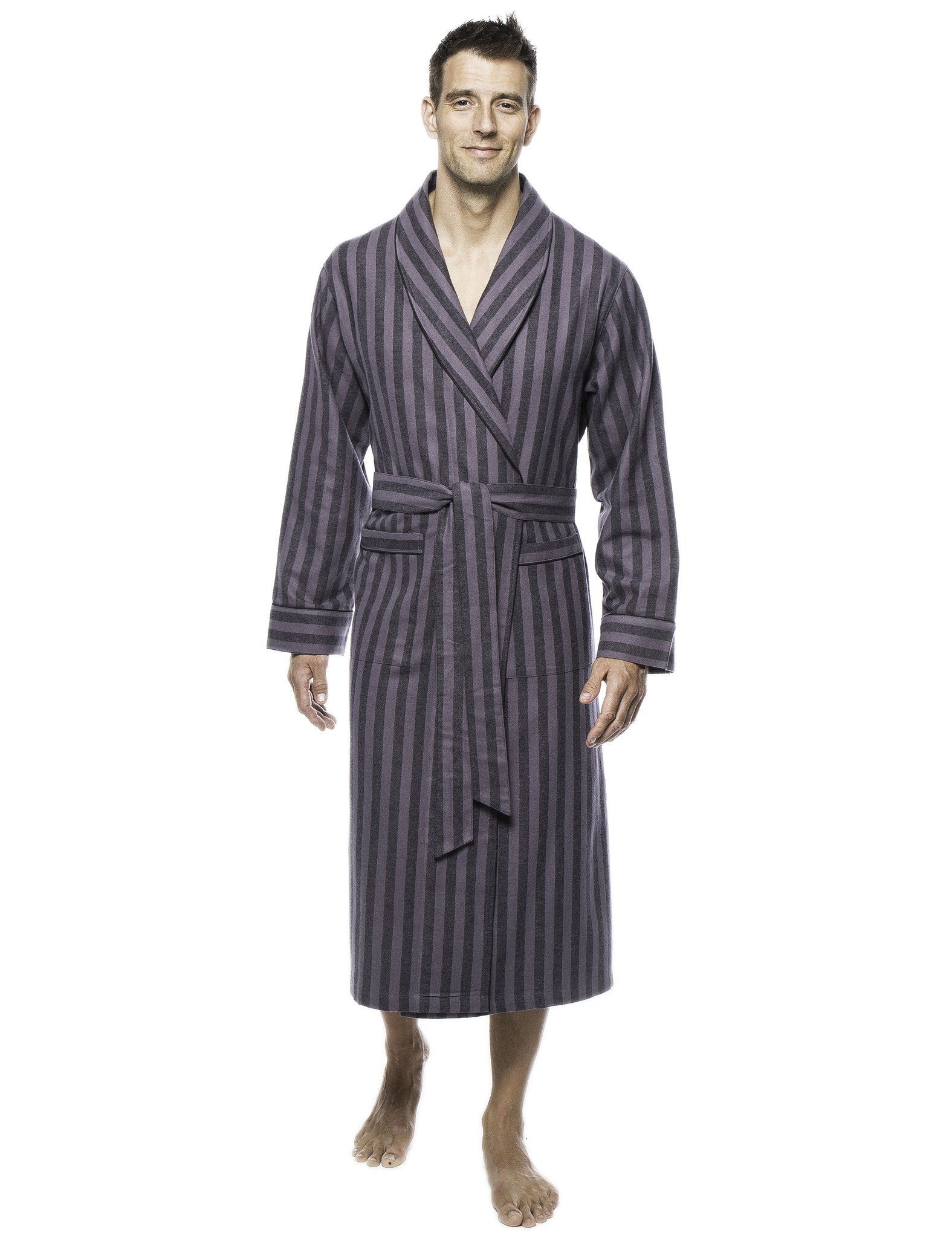 Mens Robe - Premium 100% Cotton Flannel Robe – Noble Mount