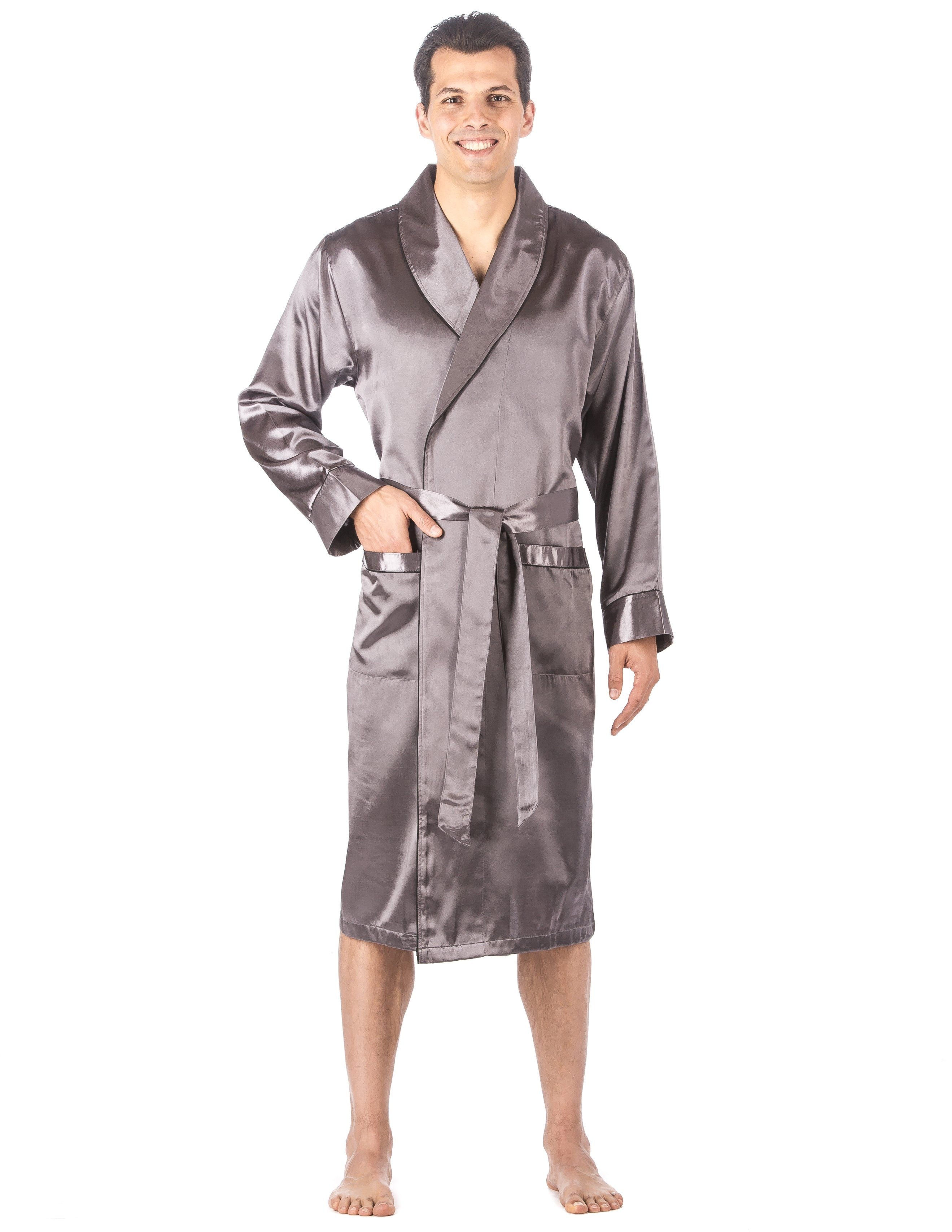 Noble Mount Men's Premium Satin Robe