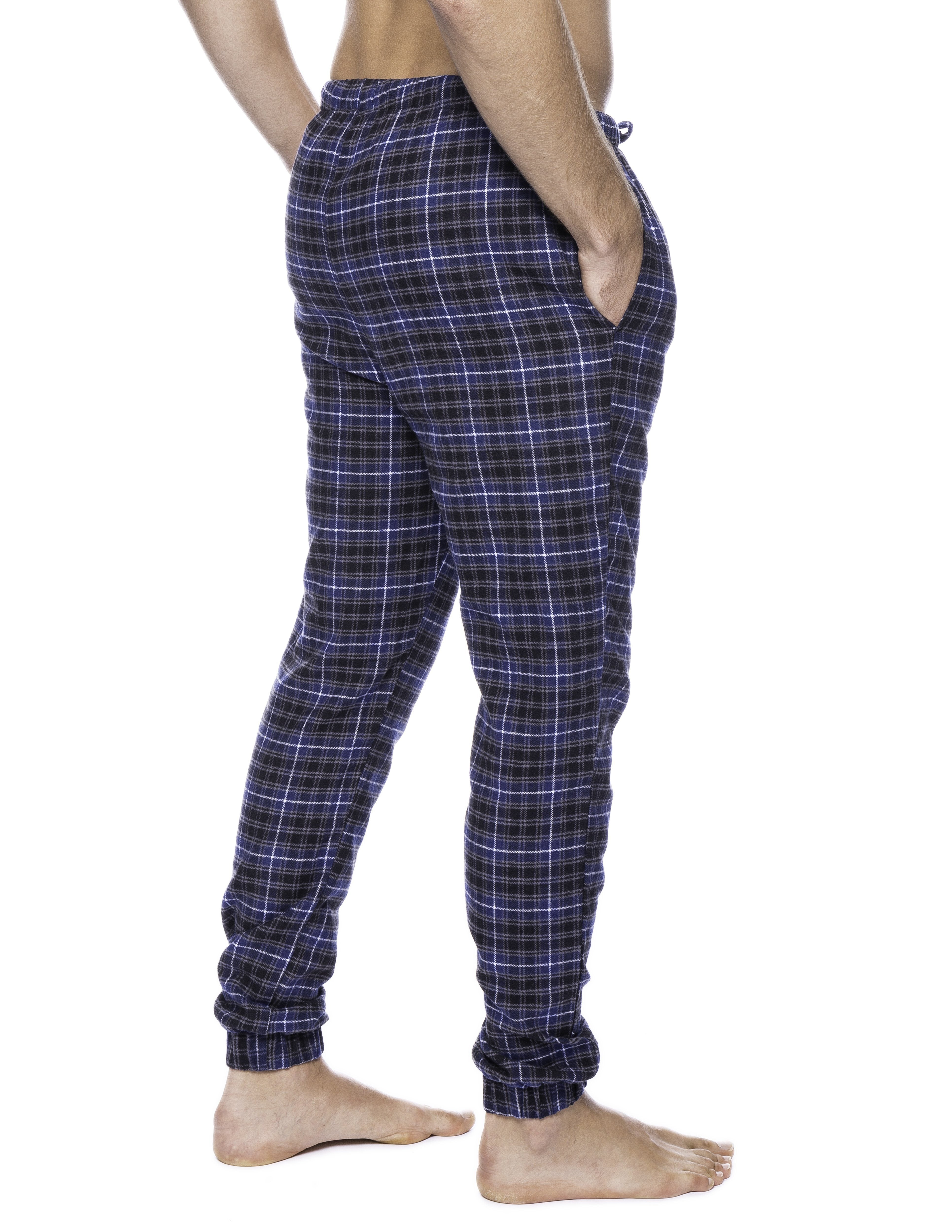 mens flannel joggers