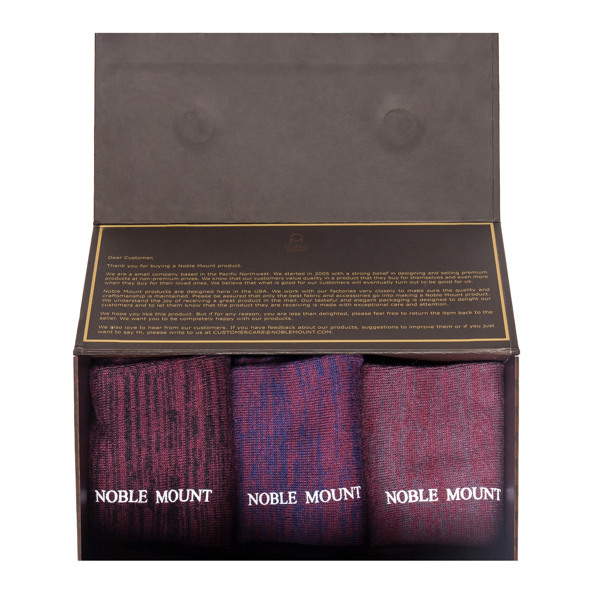 Men's 100% Acrylic Soft Marled Dress Socks 3-Pack – Noble Mount