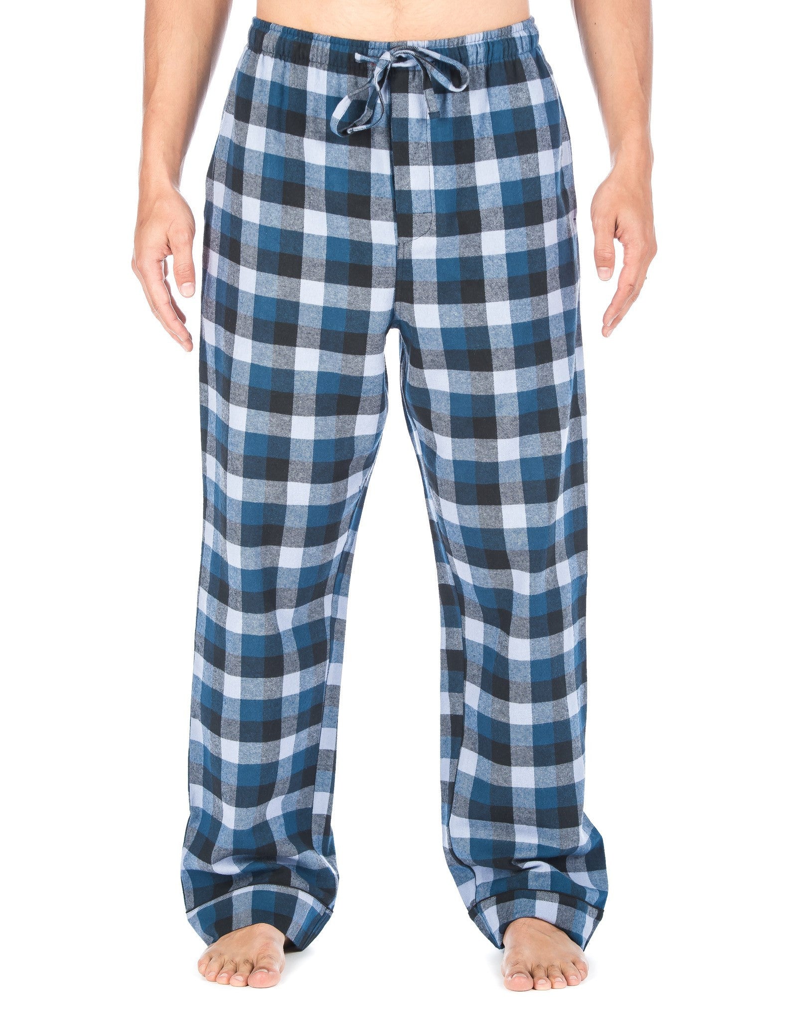 Mens 100% Cotton Flannel Lounge Pants (Relaxed Fit) 2-Pack – Noble Mount