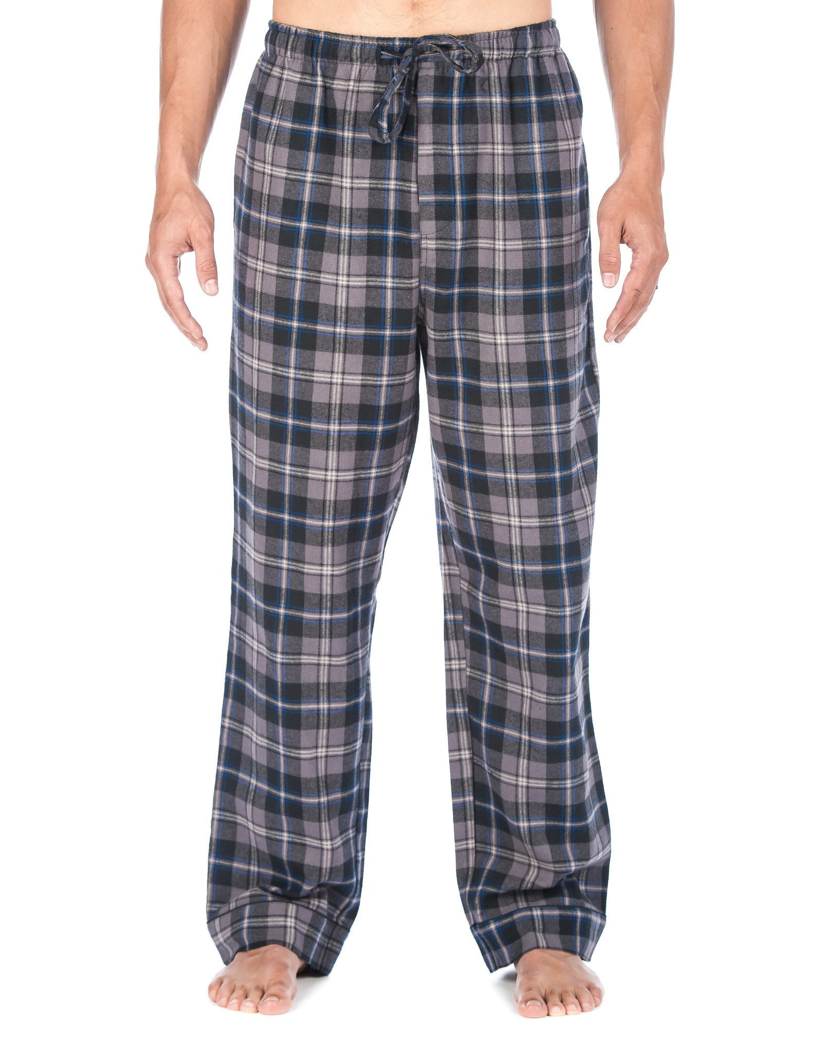 Mens 100% Cotton Flannel Lounge Pants (Relaxed Fit) 2-Pack – Noble Mount