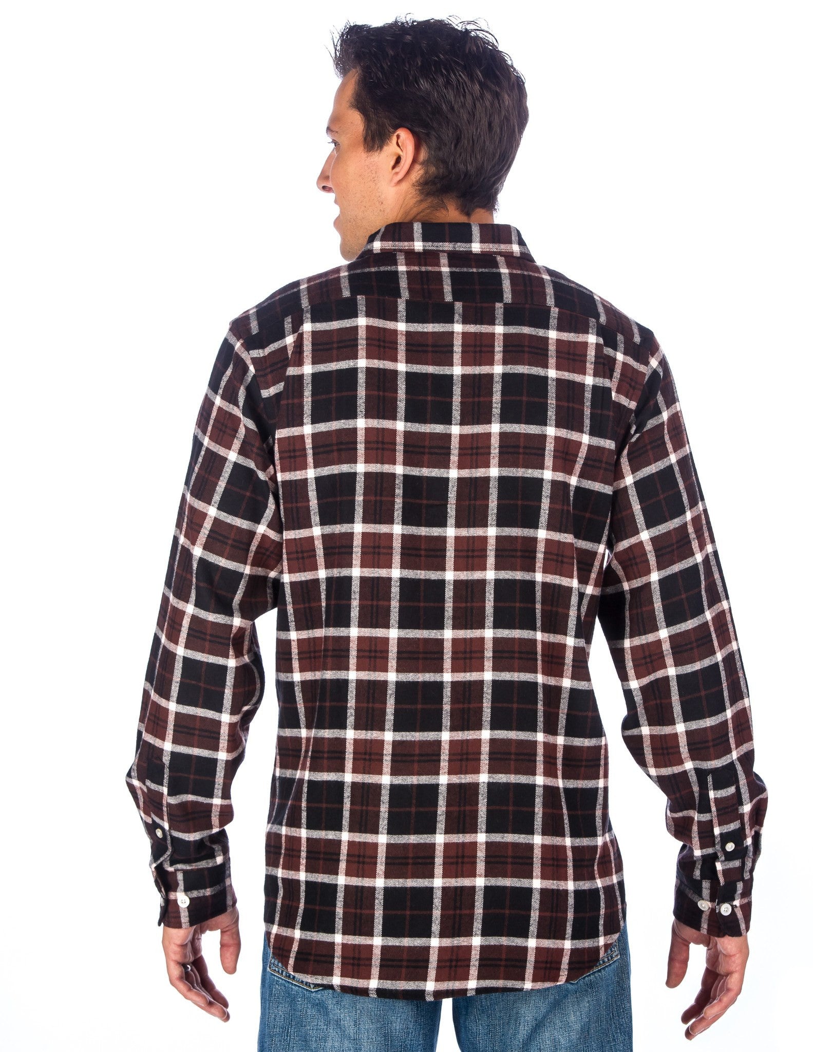Mens 100% Cotton Flannel Shirt - Regular Fit – Noble Mount