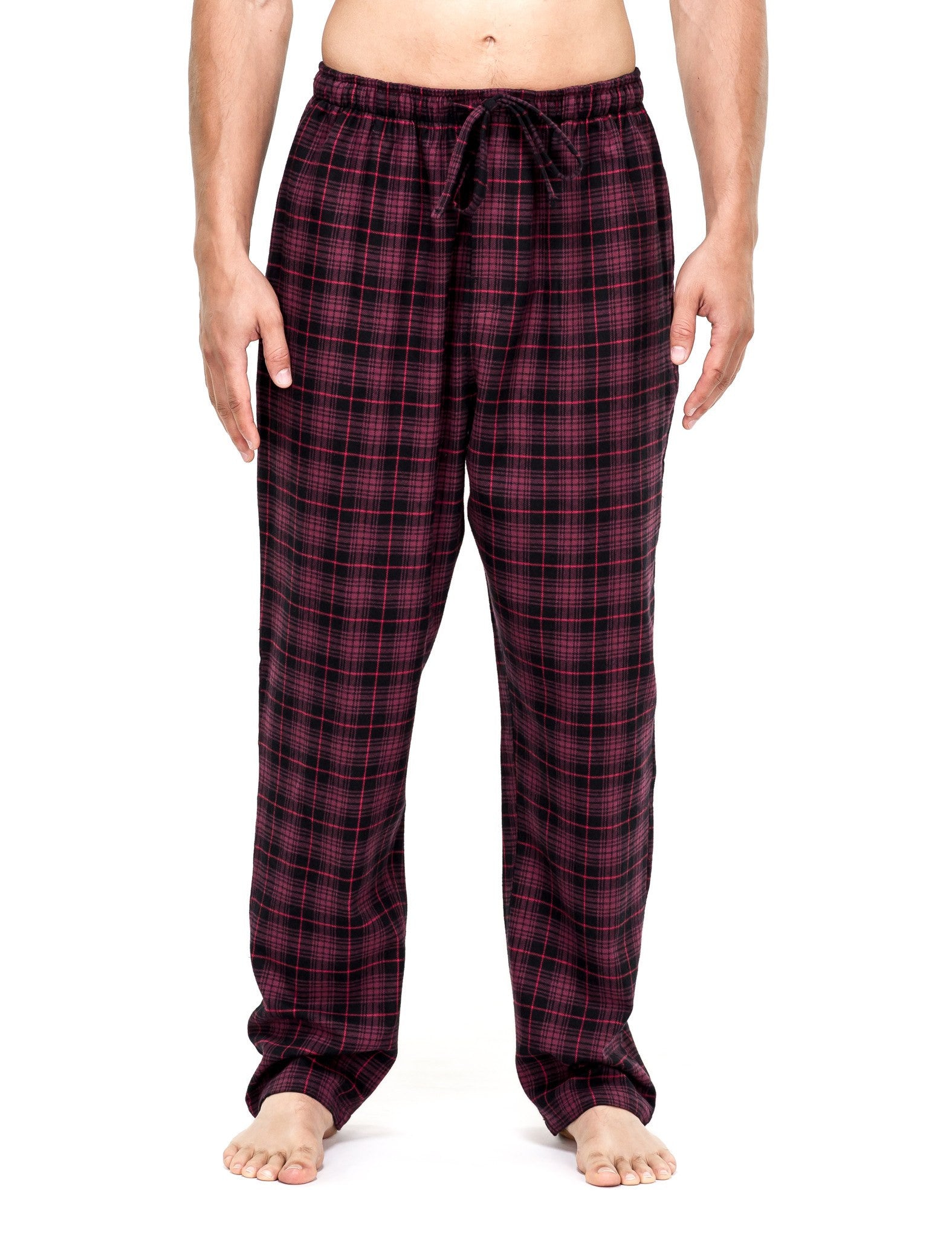 Mens 100% Cotton Flannel Lounge Pants (Relaxed Fit) 2-Pack – Noble Mount