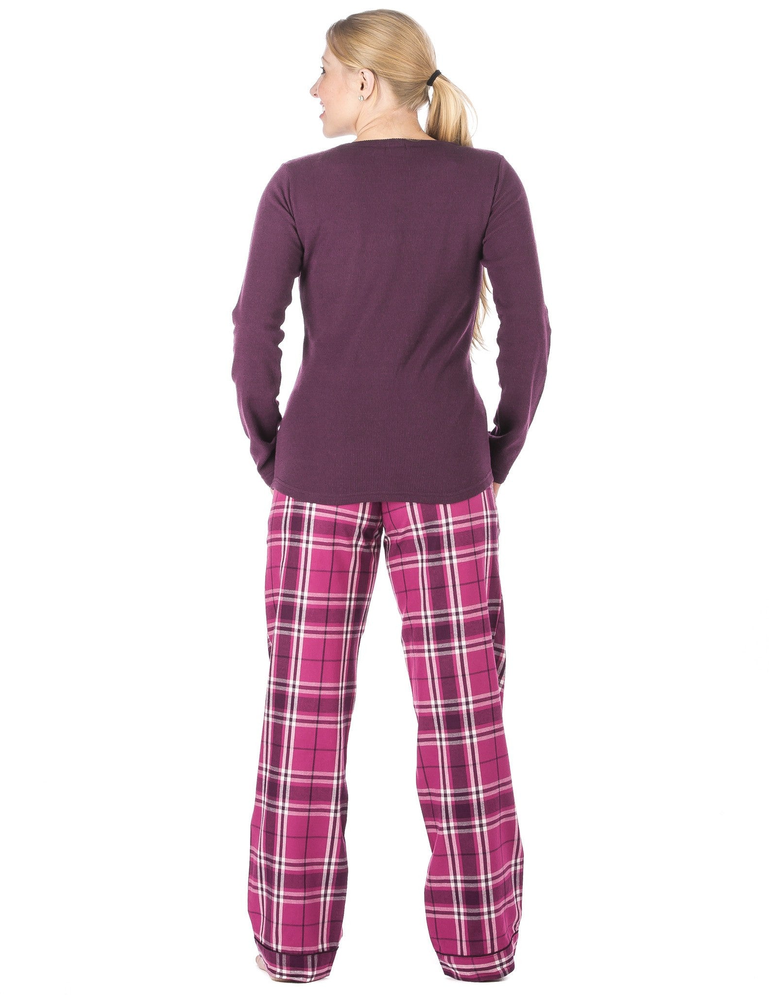 Womens Premium 100% Cotton Flannel Loungewear Set - Relaxed Fit – Noble ...