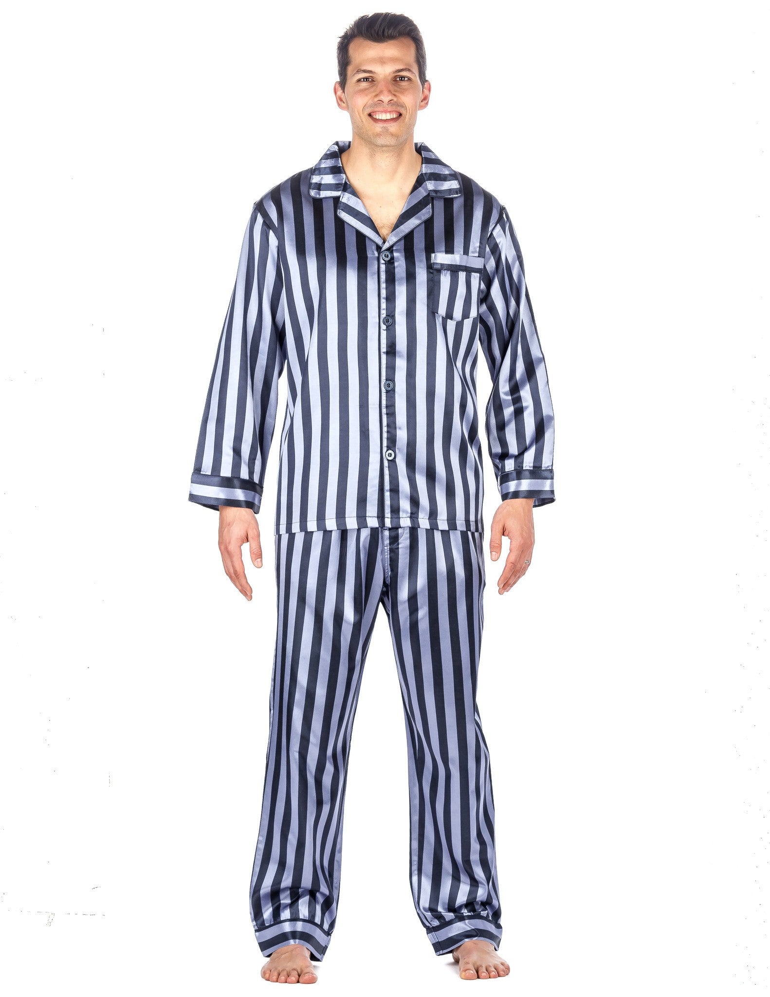 mens satin pajamas