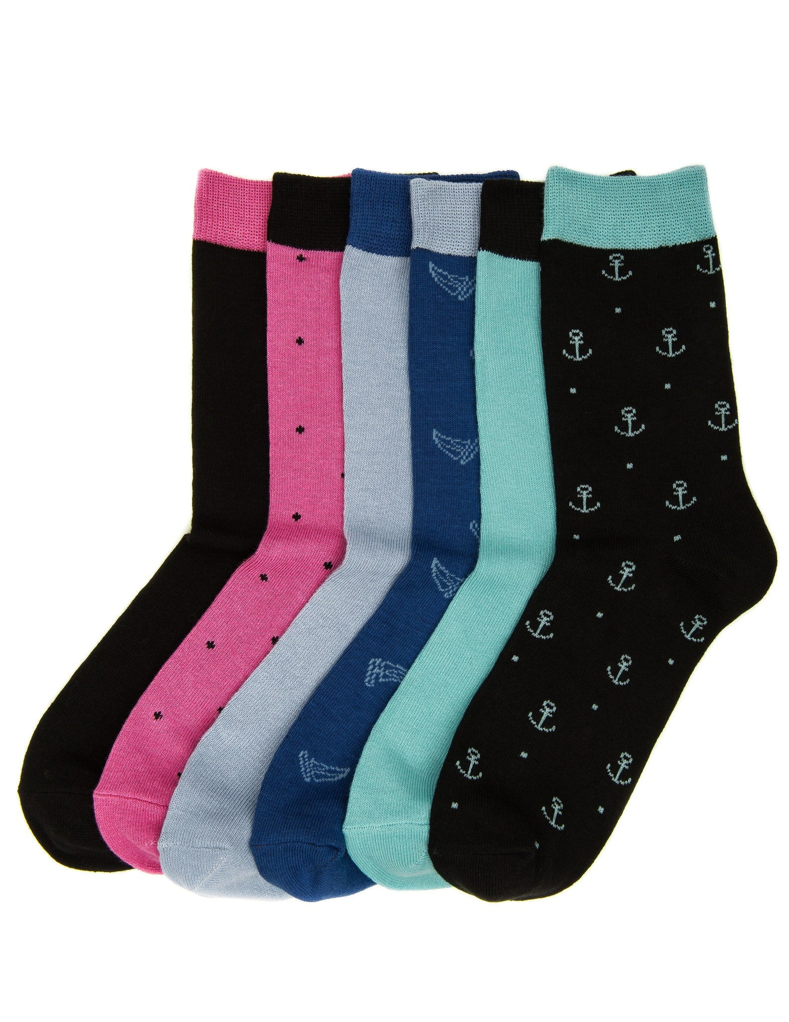Noble Mount Women's Combed Cotton Premium Crew Socks