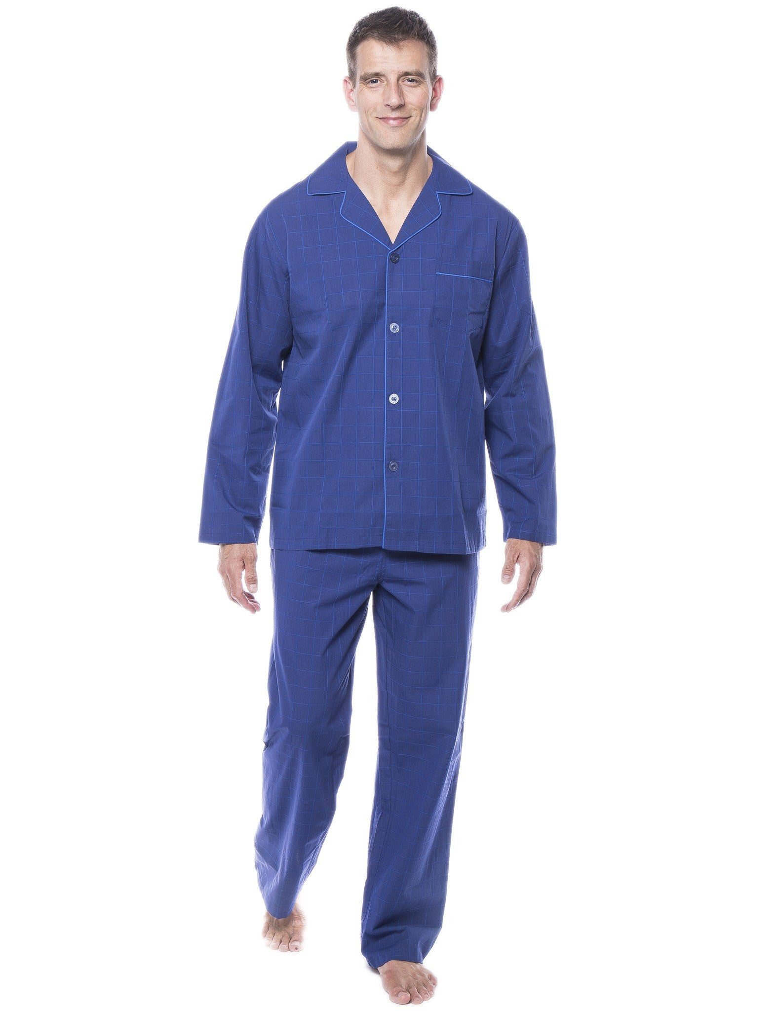 Men's 100% Woven Cotton Pajama Sleepwear Set – Noble Mount