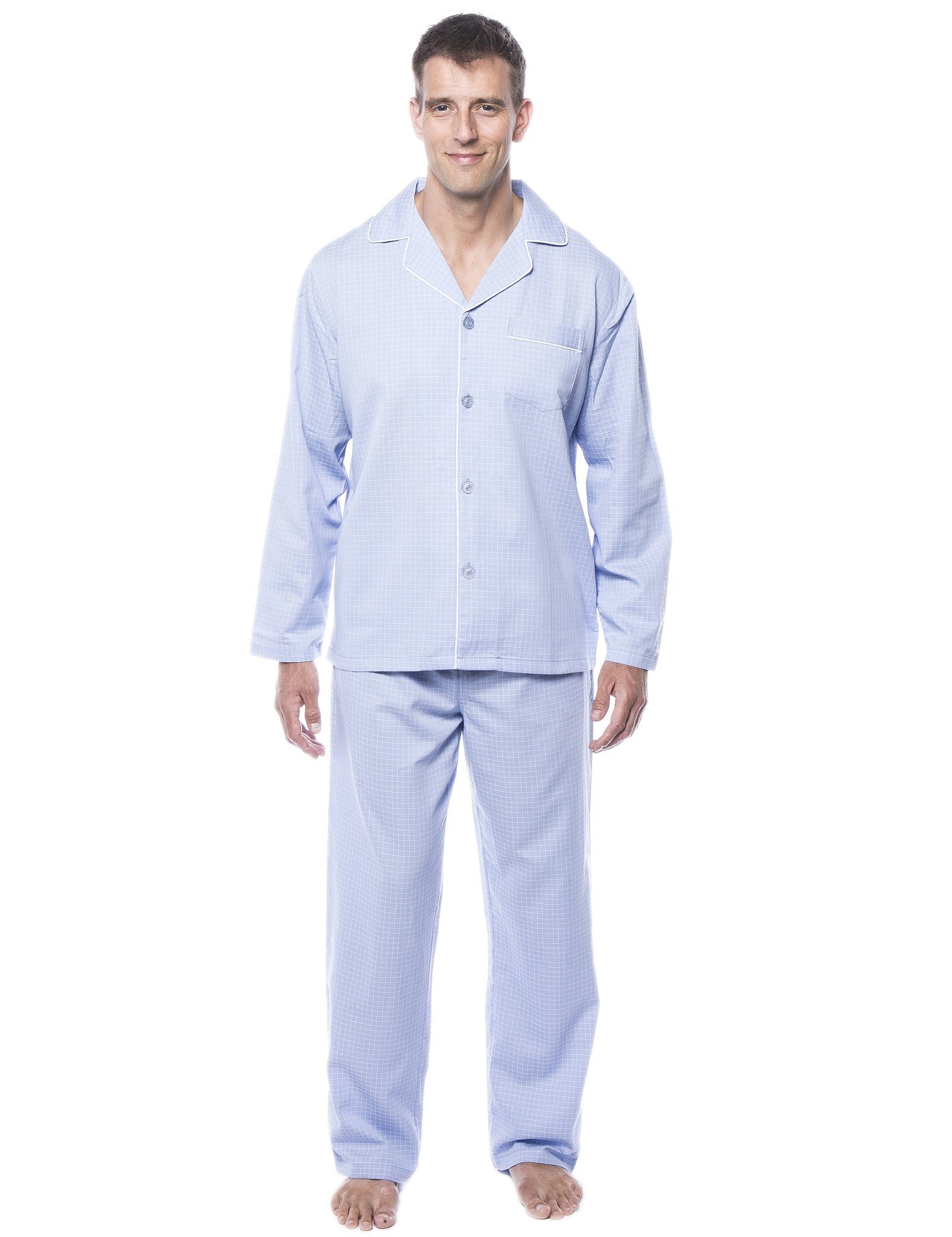 Men's 100% Woven Cotton Pajama Sleepwear Set – Noble Mount