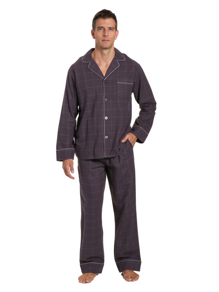 Mens 100% Cotton Flannel Pajama Set – Noble Mount