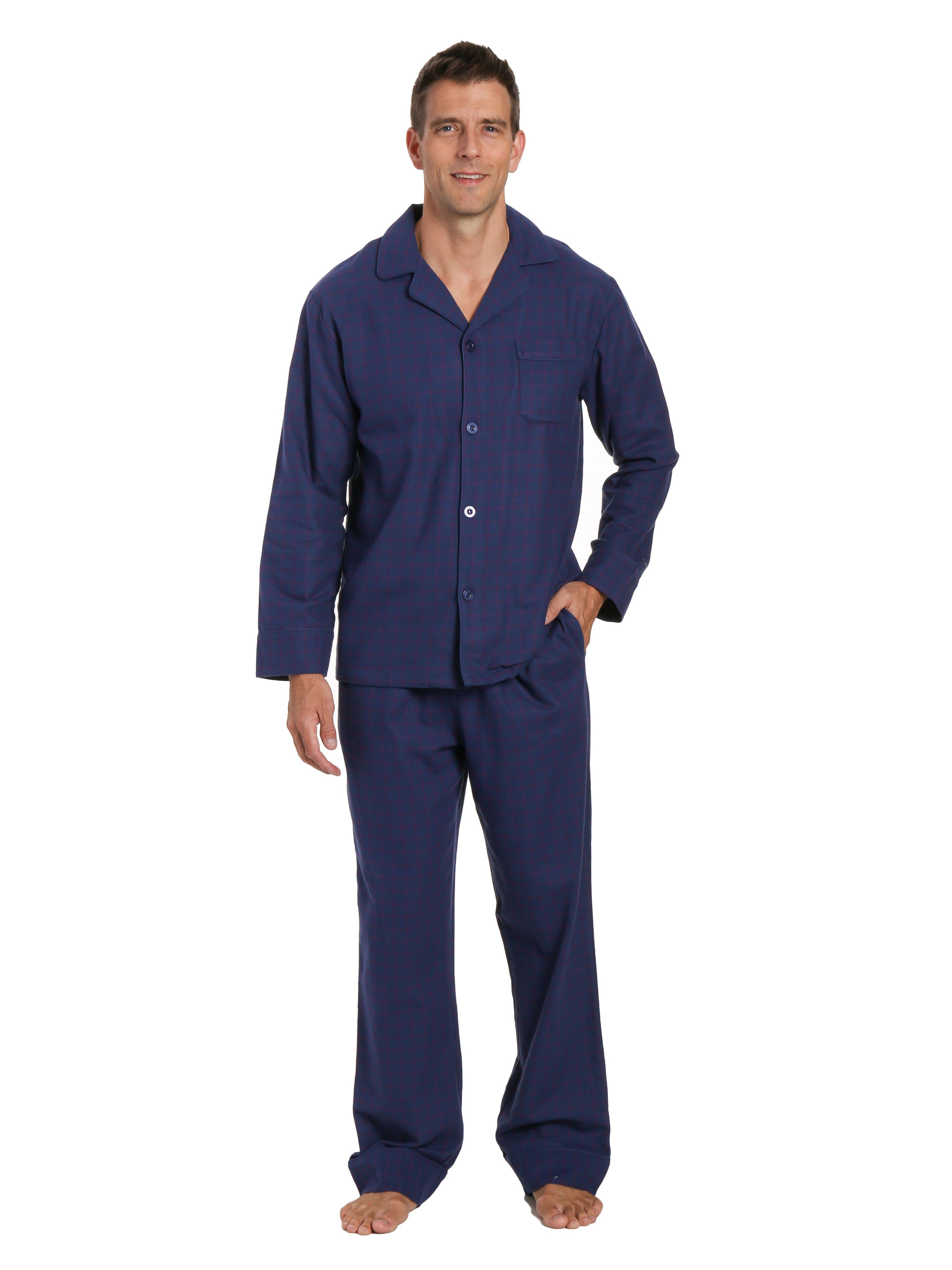 Mens 100% Cotton Flannel Pajama Set – Noble Mount