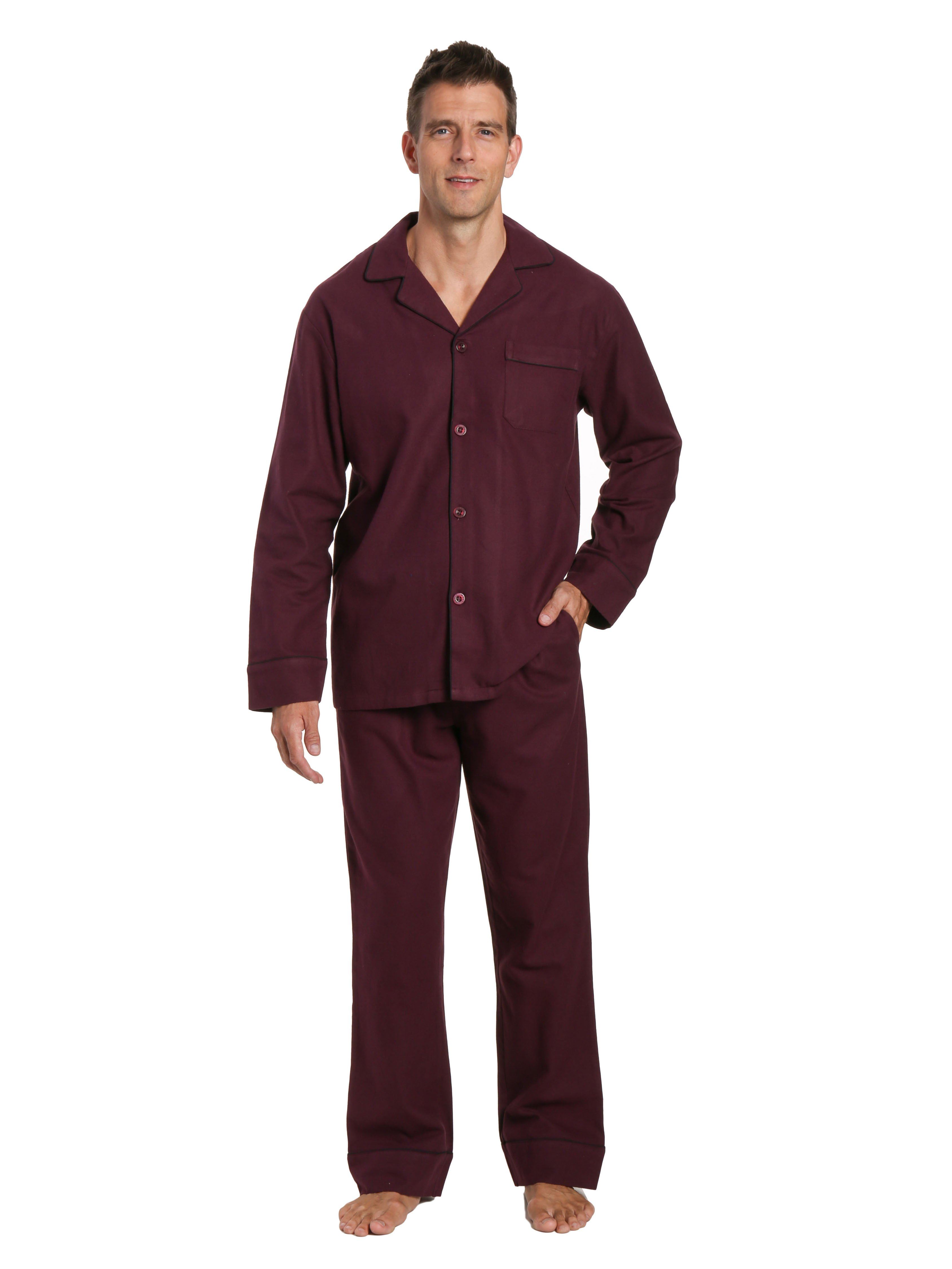 Mens 100% Cotton Flannel Pajama Set – Noble Mount