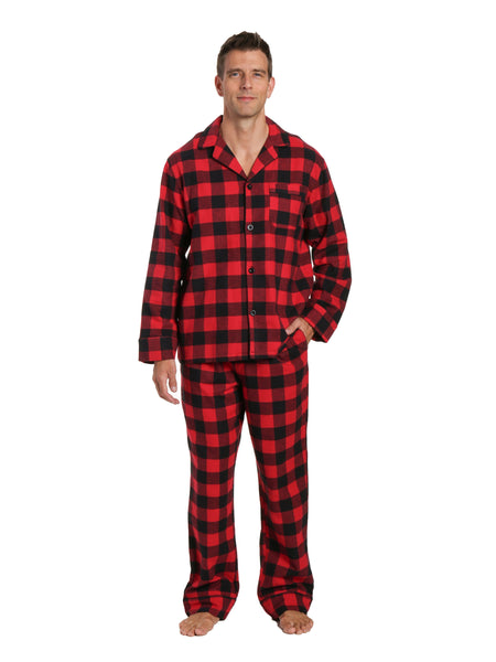 Mens 100% Cotton Flannel Pajama Set – Noble Mount