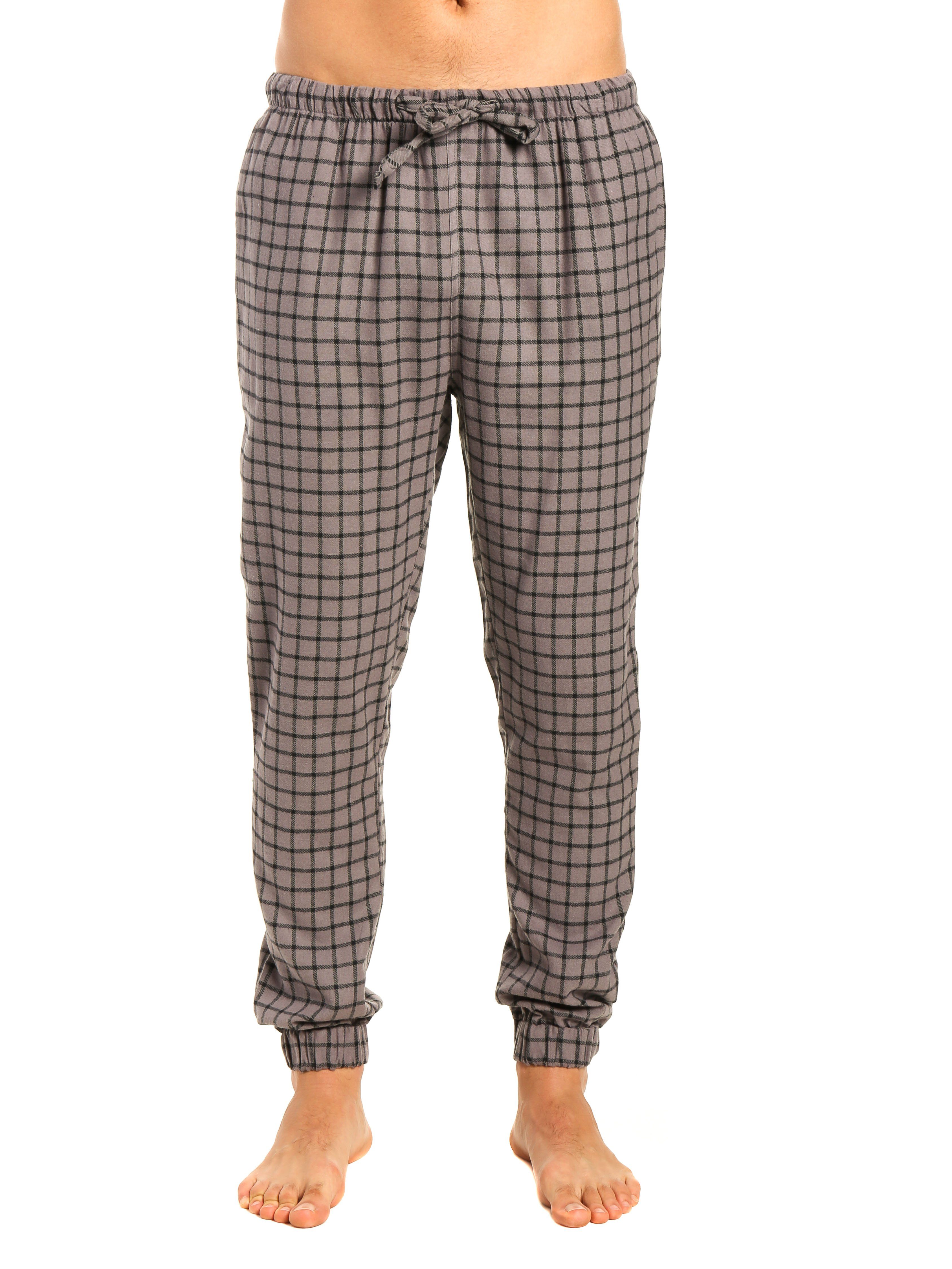 Mens 100% Cotton Flannel Jogger Lounge Pants – Noble Mount