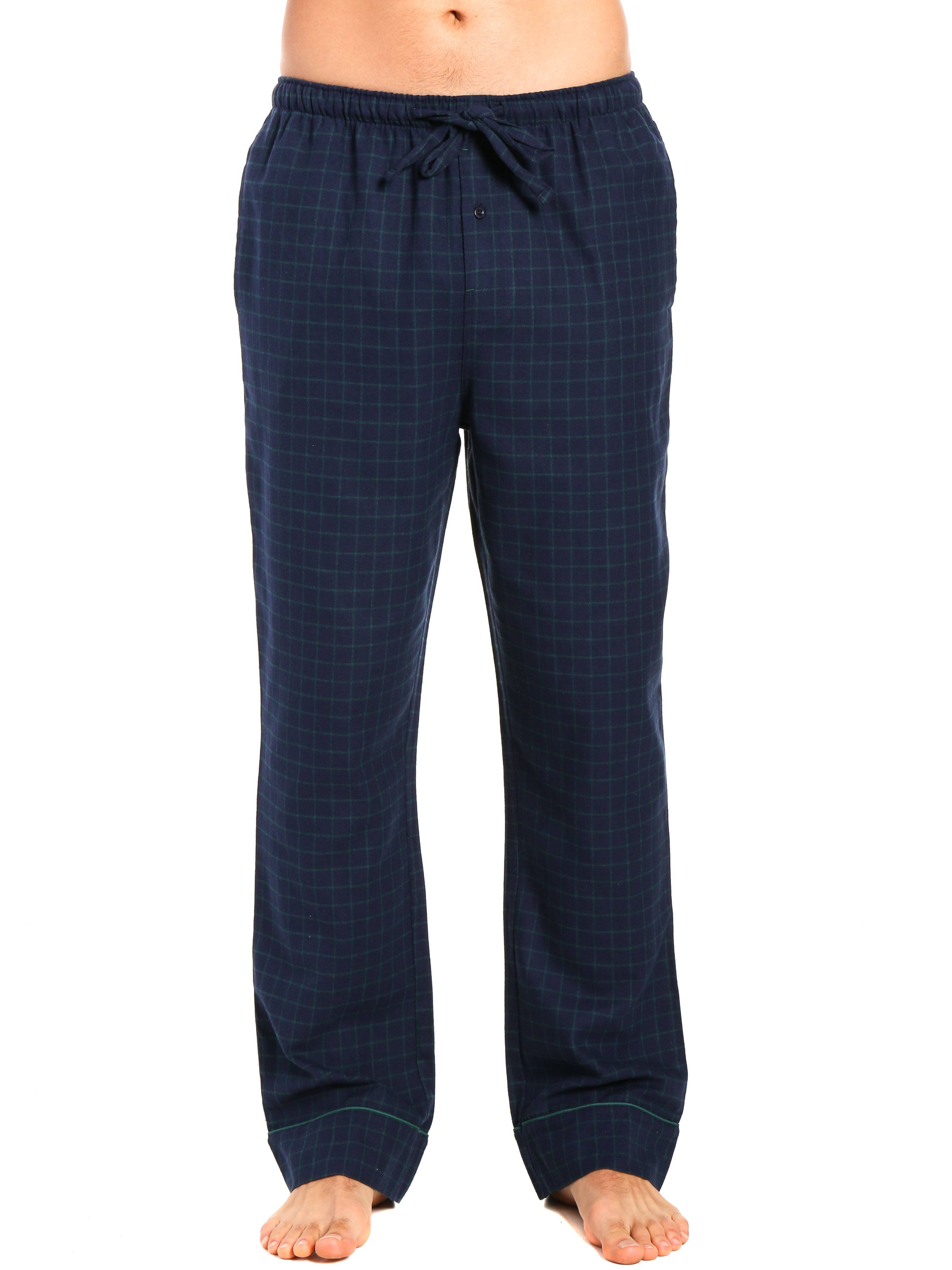 Mens 100 Cotton Flannel Lounge Pants Noble Mount 