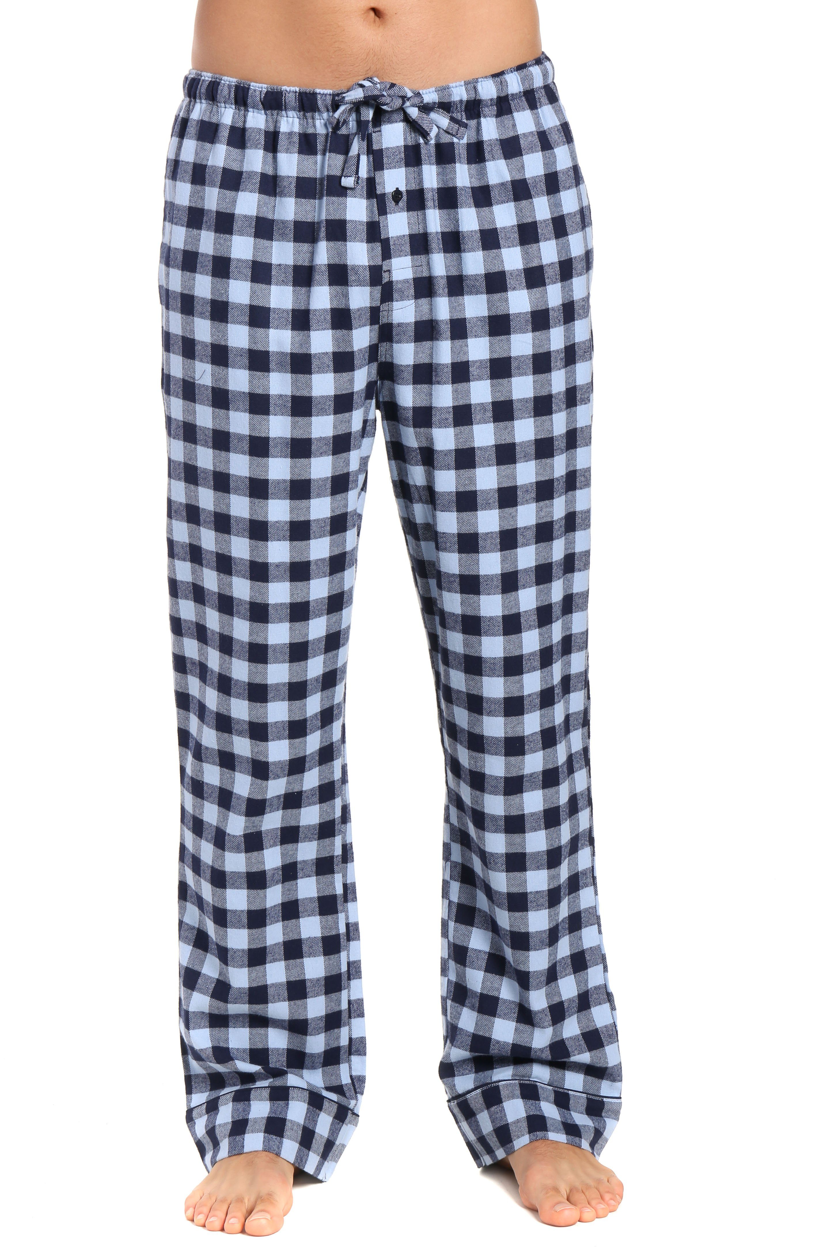 Mens Gingham 100% Cotton Flannel Lounge Pants – Noble Mount