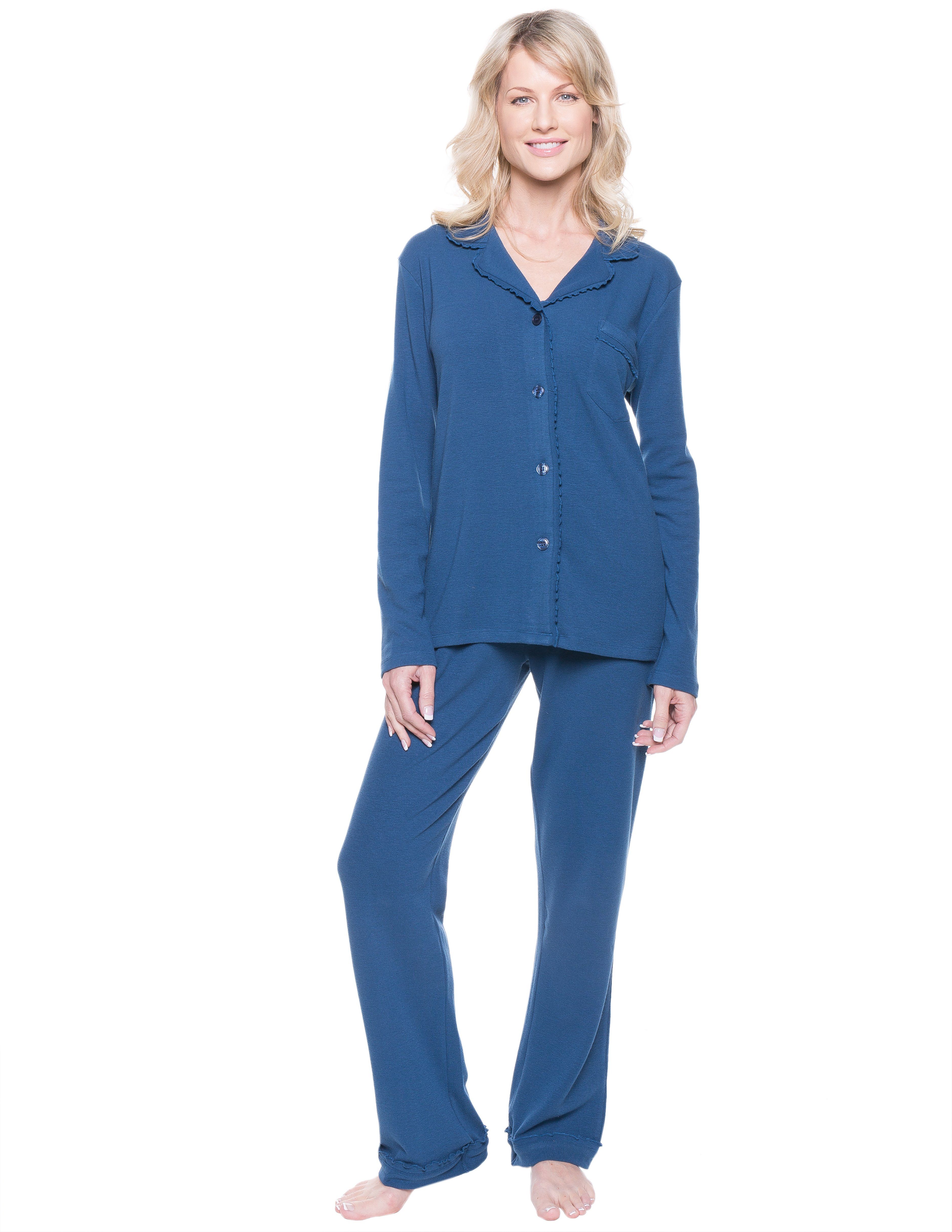 Women's Cozy Rib Pajama Sleepwear Set – Noble Mount