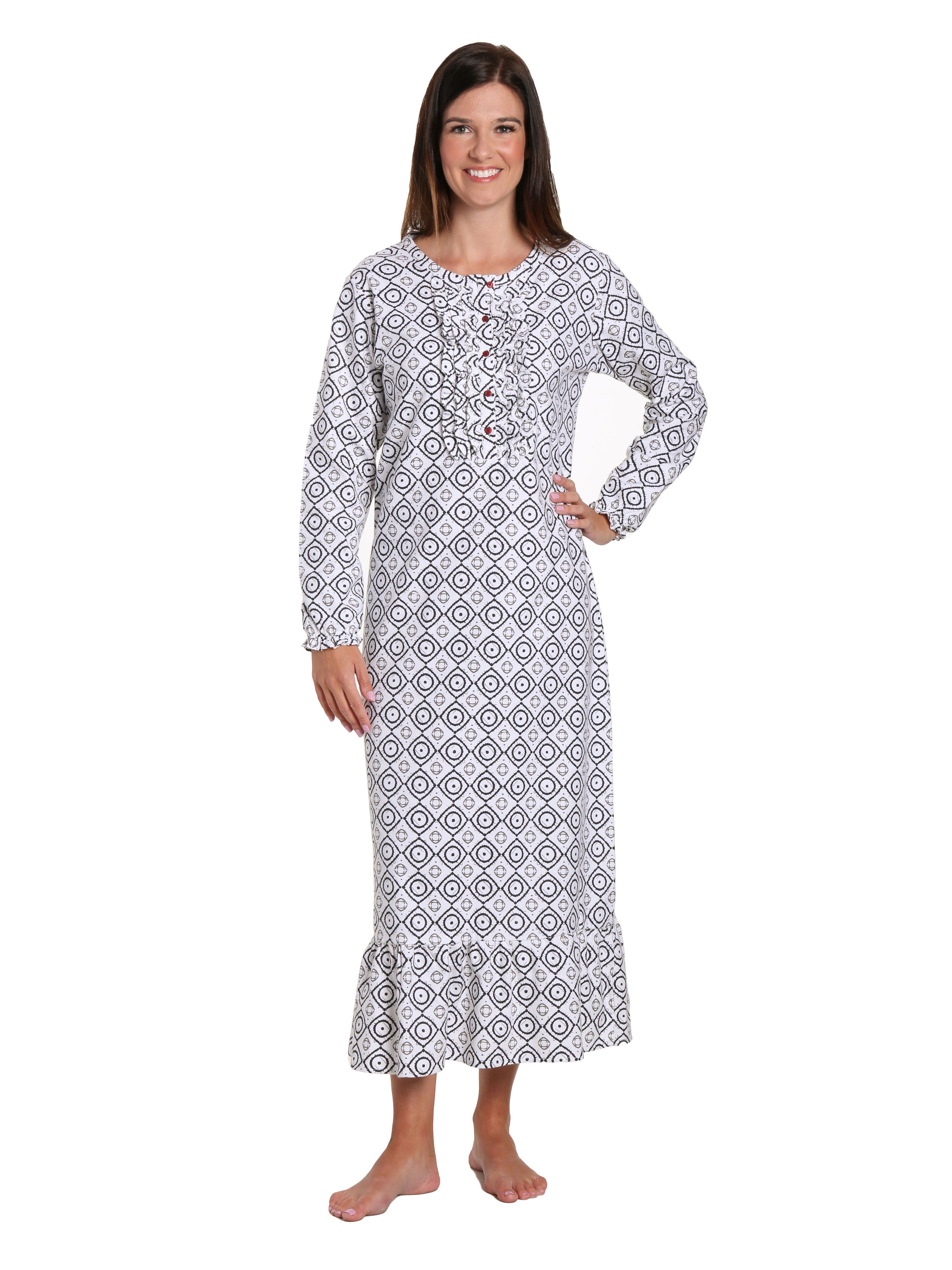 Women's Premium Flannel Long Gown – Noble Mount
