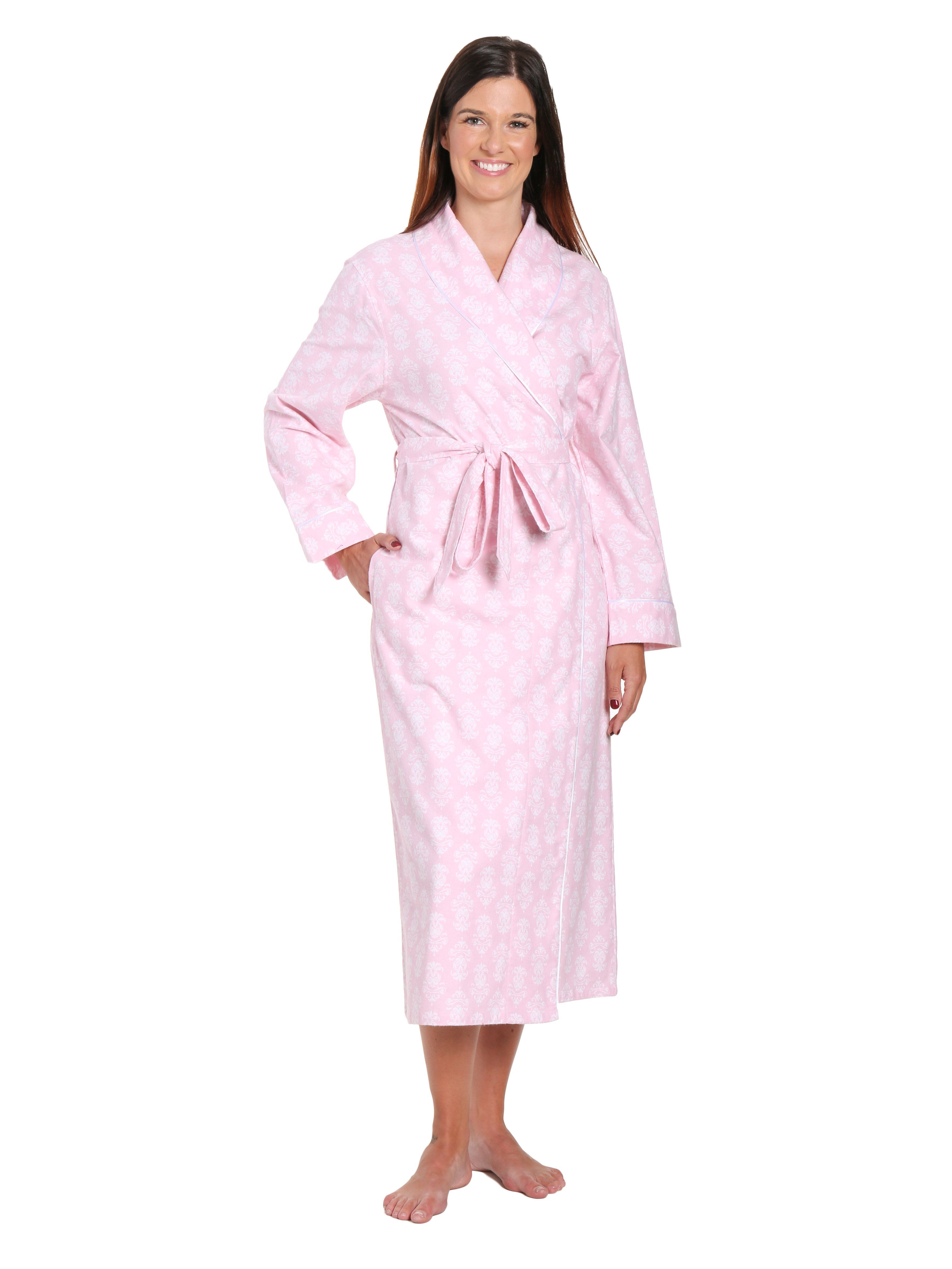 Gift Packaged Women's 100% Premium Cotton Flannel Robe – Noble Mount