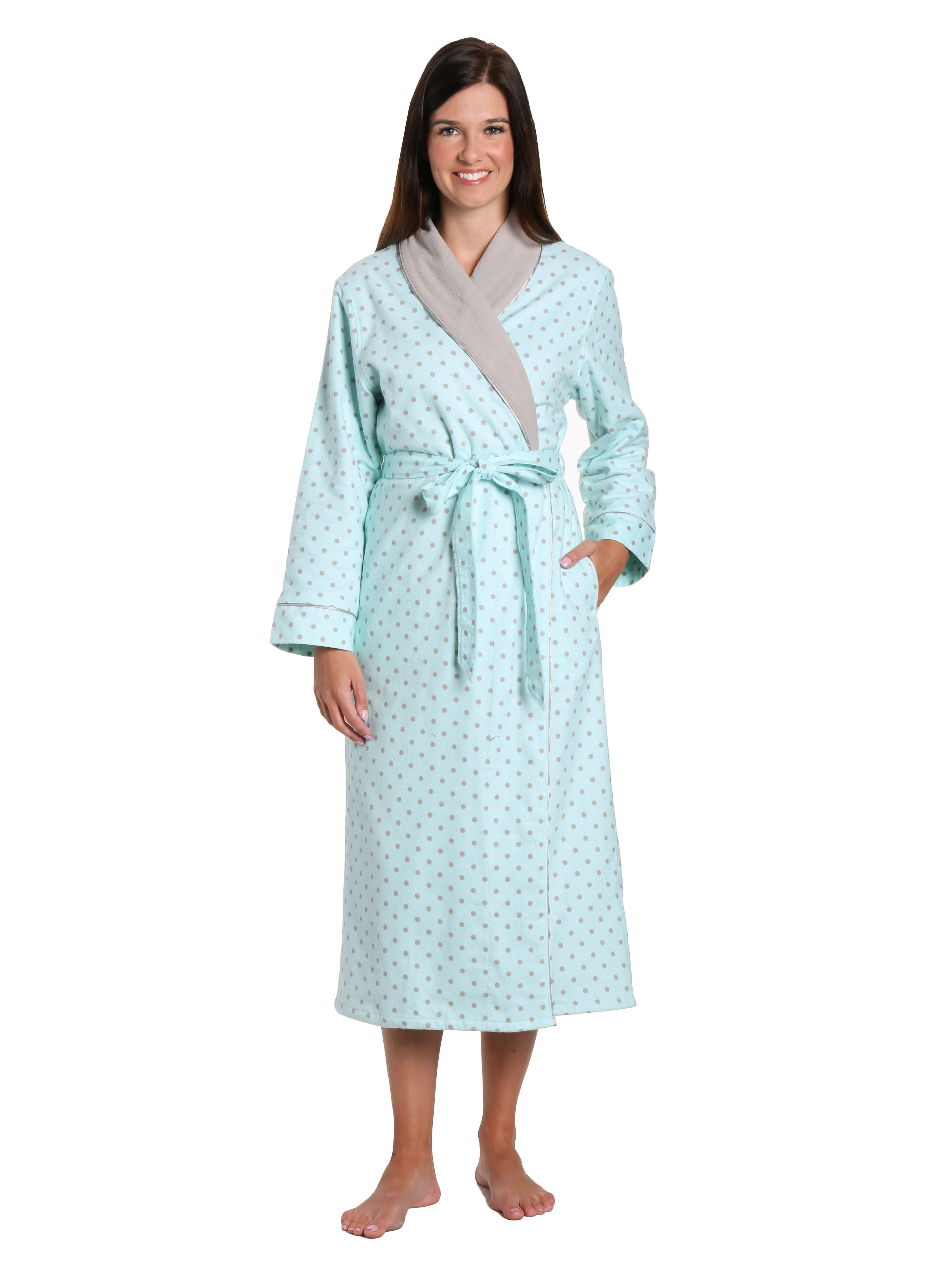 Women's Premium Flannel Fleece Lined Robe – Noble Mount