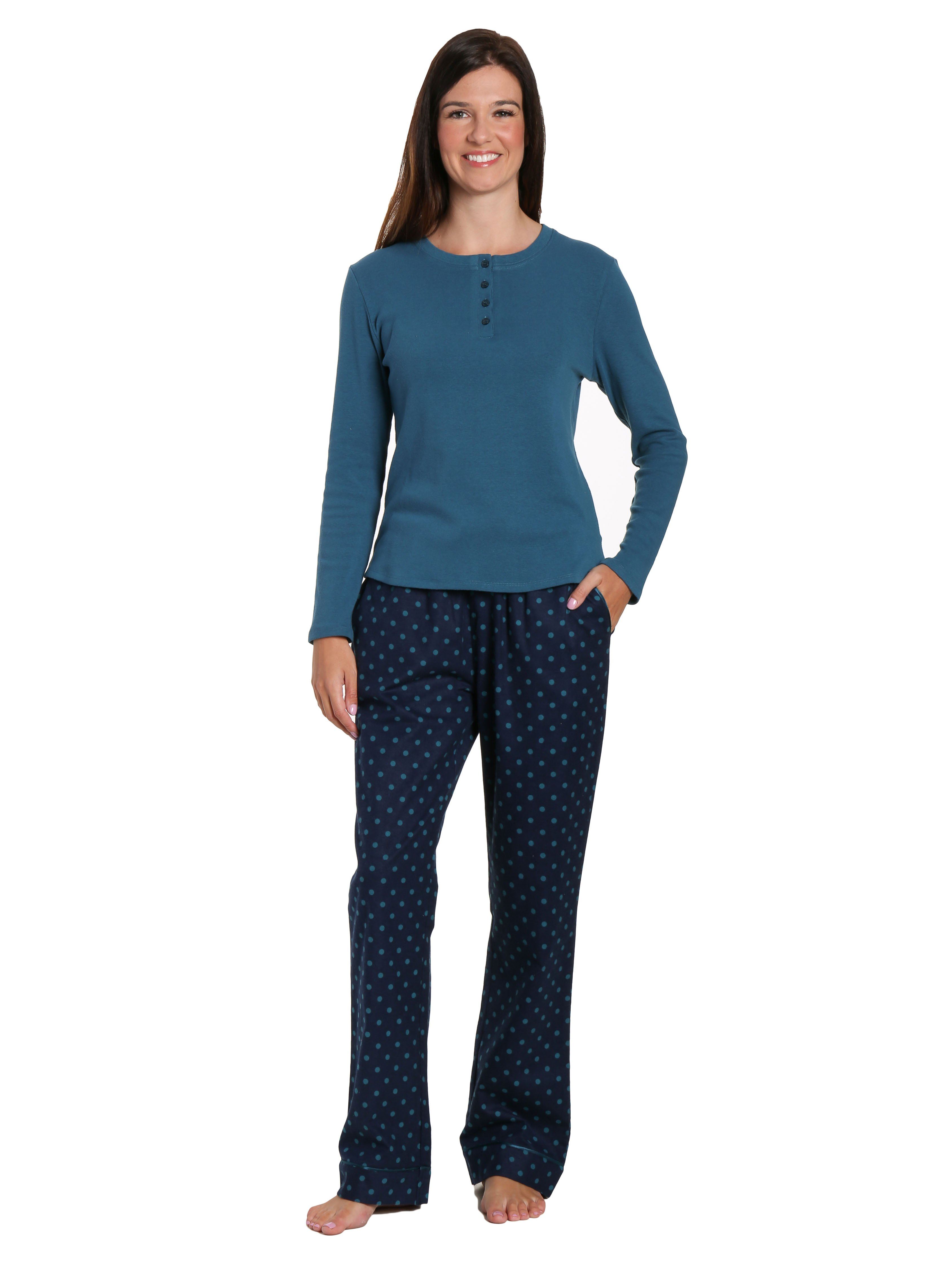 Womens Premium 100% Cotton Flannel/Thermal Loungewear Set – Noble Mount