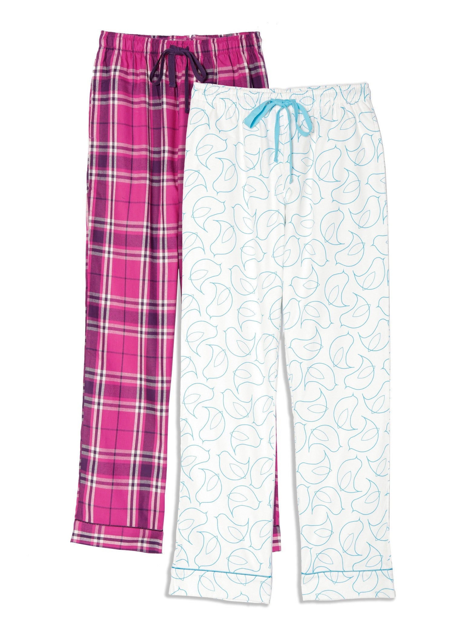 Women's Cotton Flannel Lounge Pants (2 Pack) - Relaxed Fit – Noble Mount
