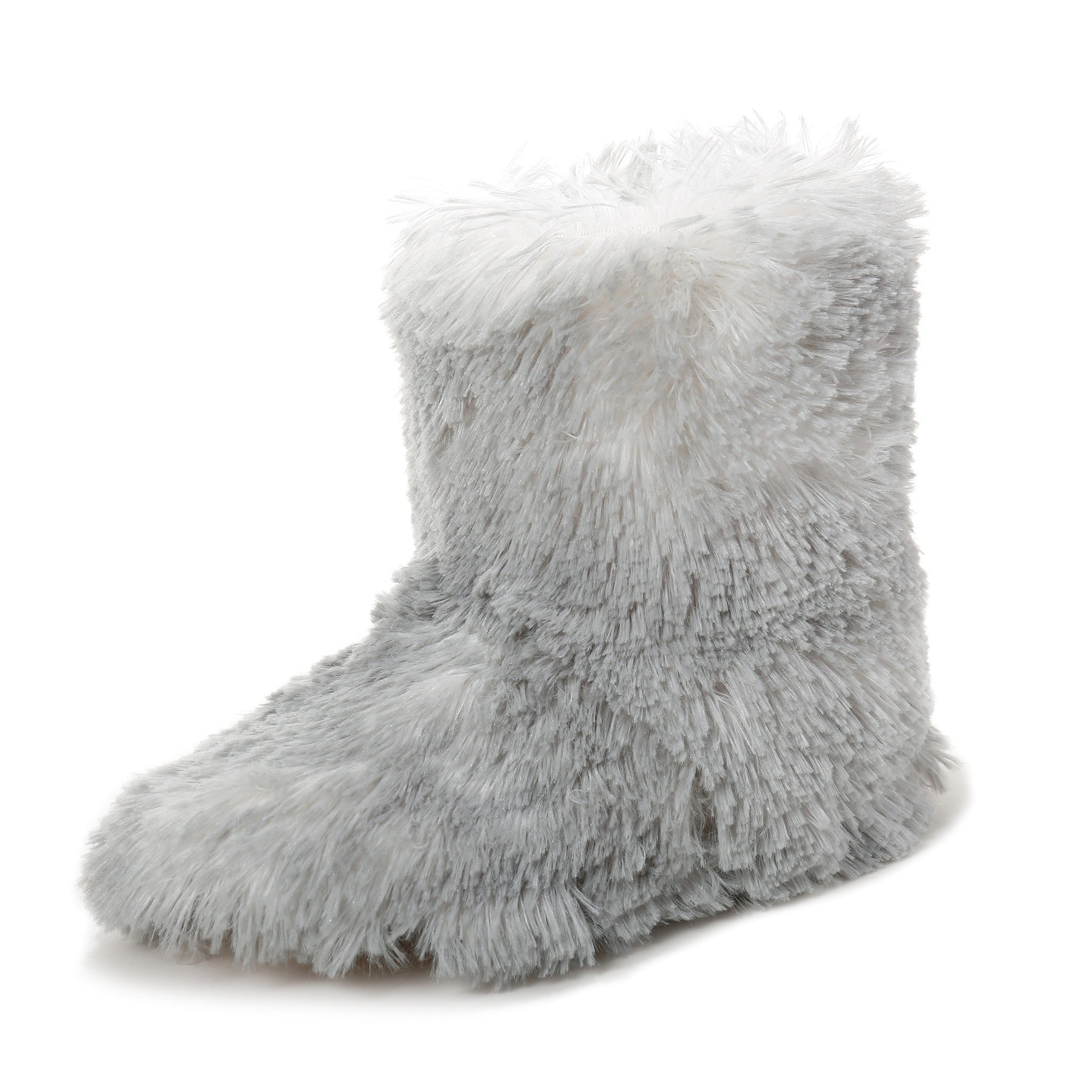 Women's Hi-Fashion Two Tone Faux Fur Boot Slipper – Noble Mount
