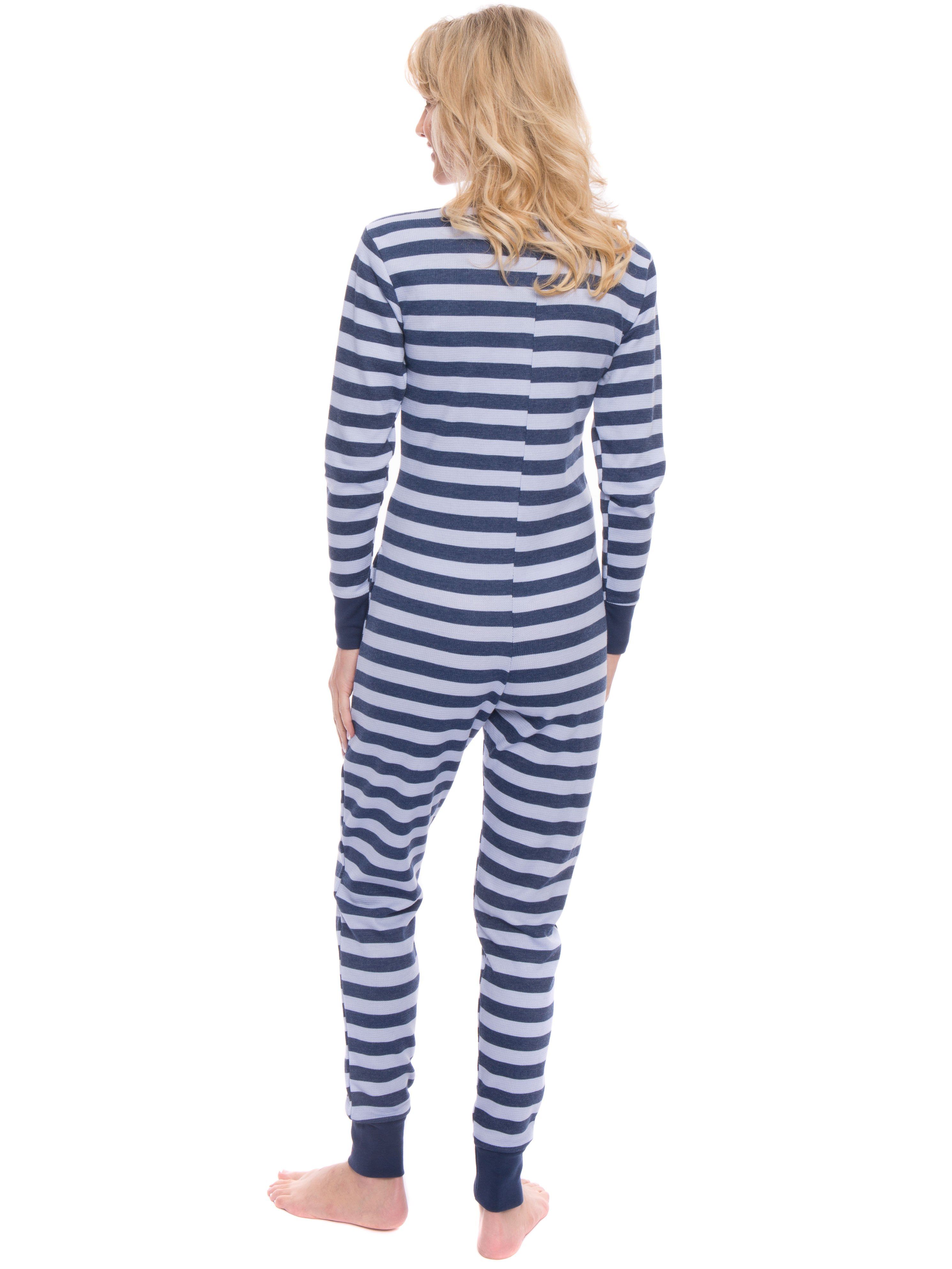 Women's Waffle Knit Thermal Onesie Pajama Noble Mount