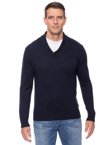 Tocco Reale Men's Cashmere Blend Shawl Collar Pullover Sweater – Noble ...