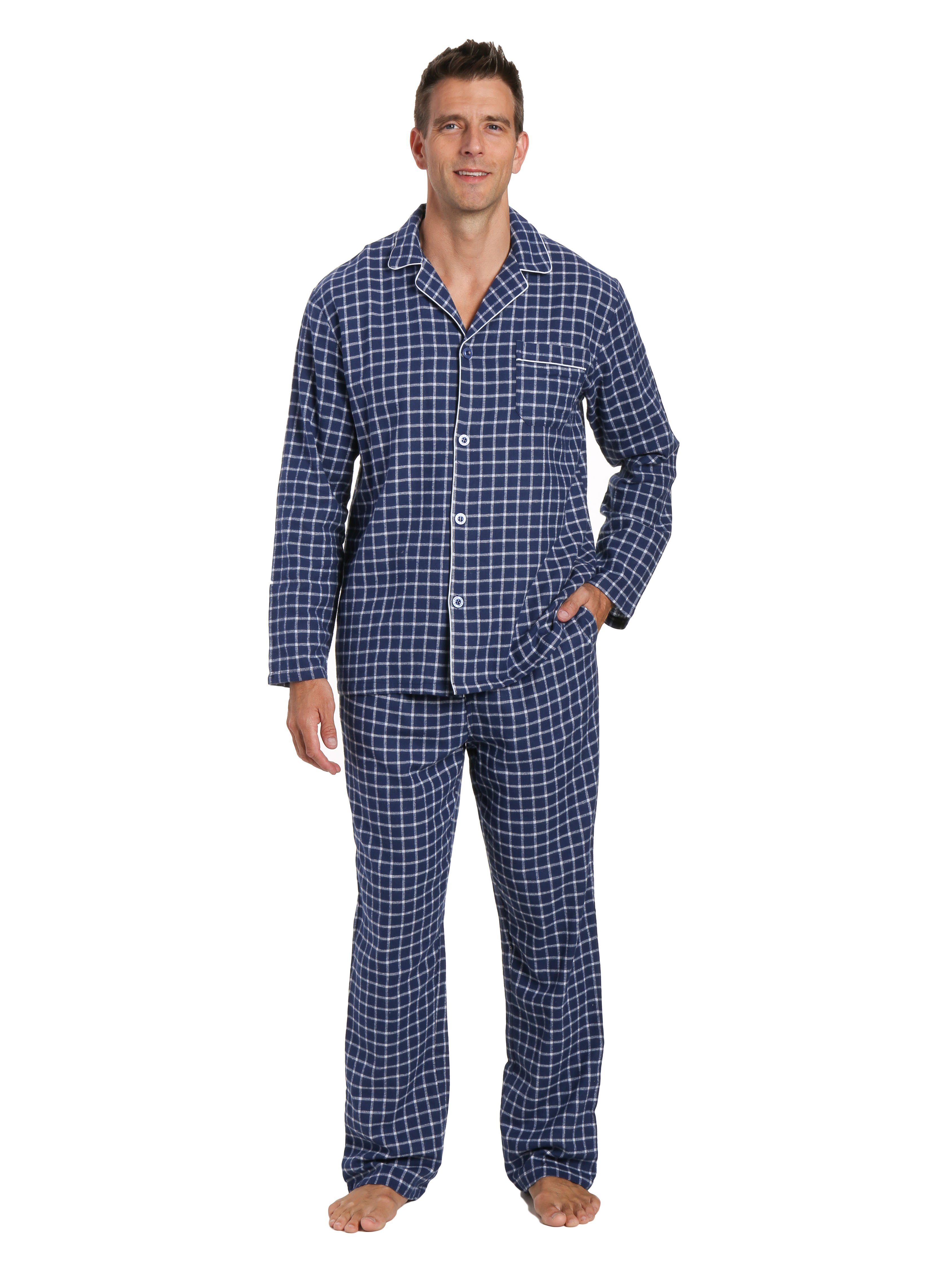 Men's 100% Cotton Flannel Pajama Set – Noble Mount