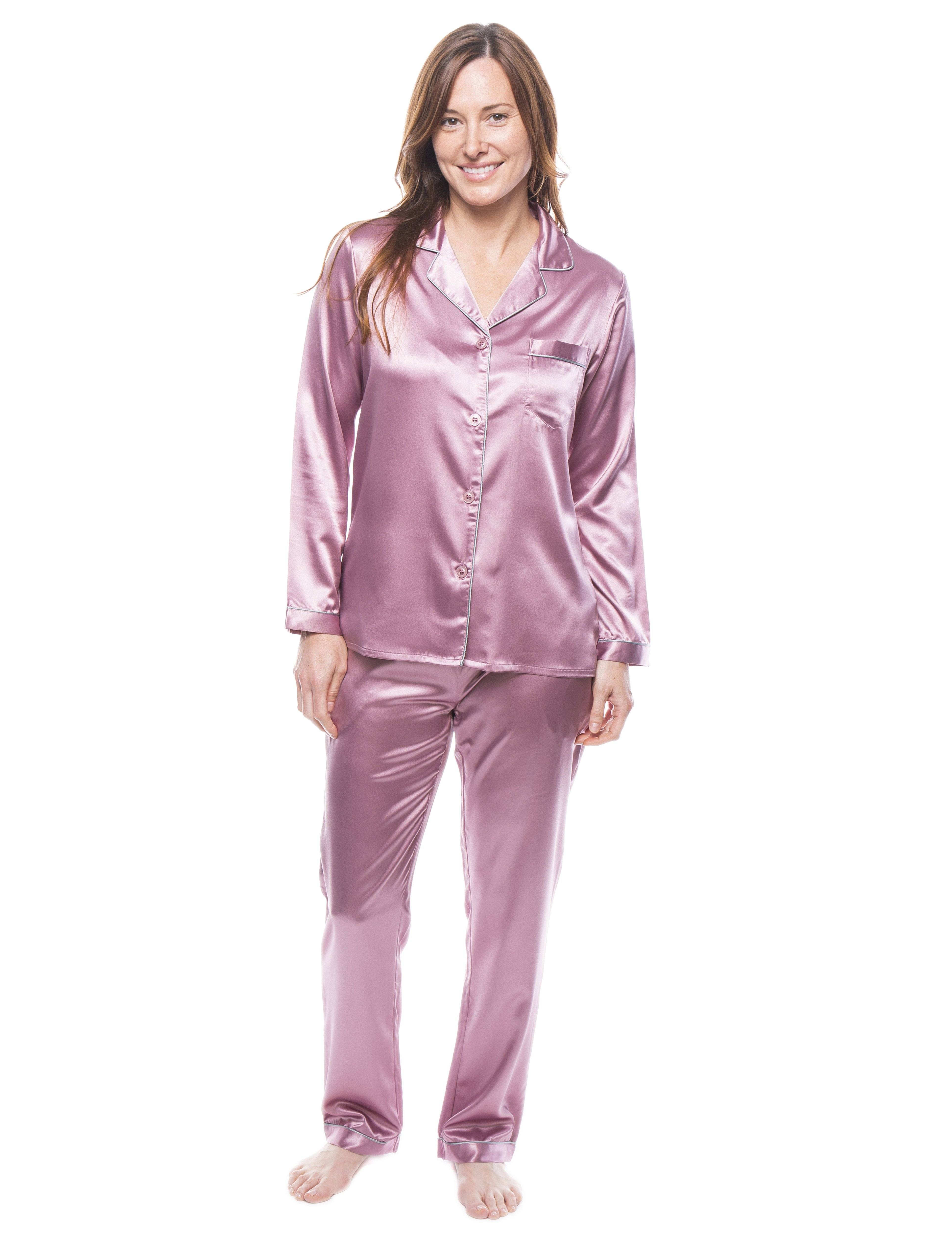 Women S Satin Pajama Sleepwear Set Noble Mount