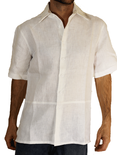 100% Hemp Button Down Men's Shirt Short Sleeve- Hempest | Graphic Comfort